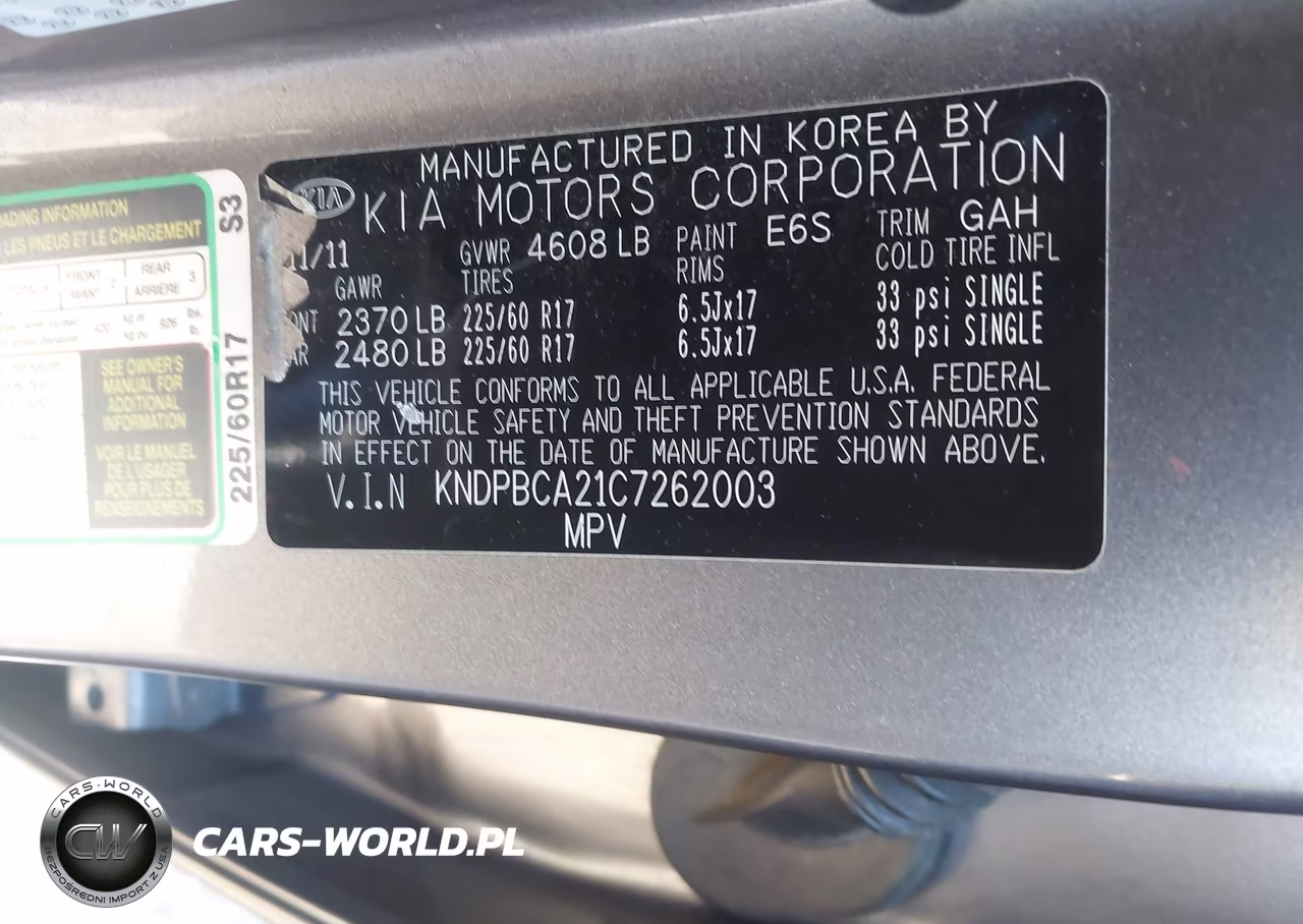 2012 Kia Sportage Lx VIN:KNDPBCA21C7262003 - 9