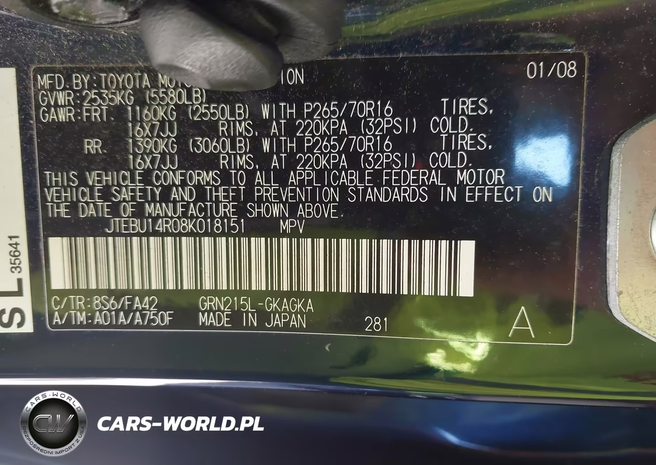2008 Toyota 4Runner Sr5 V6 VIN:JTEBU14R08K018151 - 9