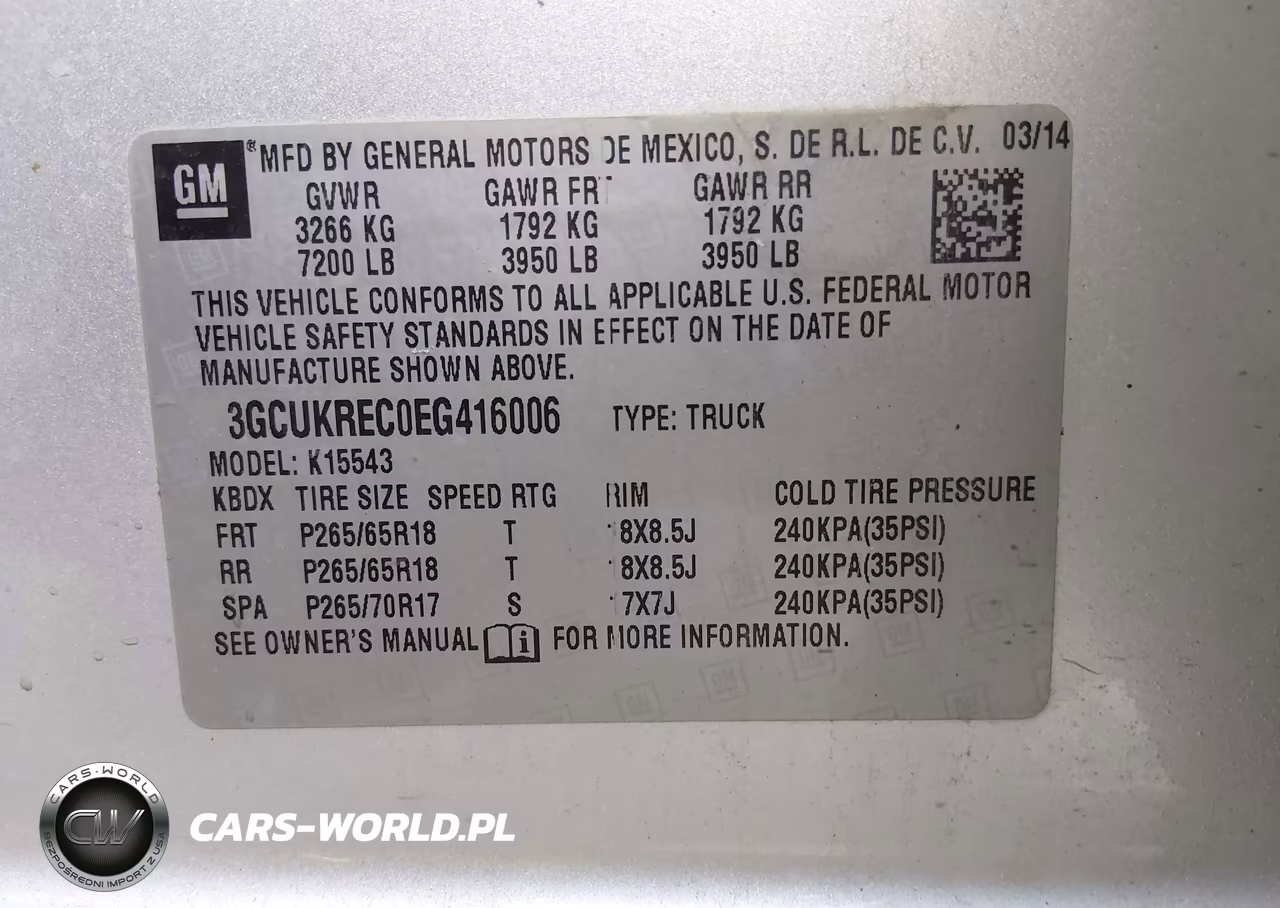 2014 Chevrolet Silverado 1500 1Lt VIN:3GCUKREC0EG416006 - 9