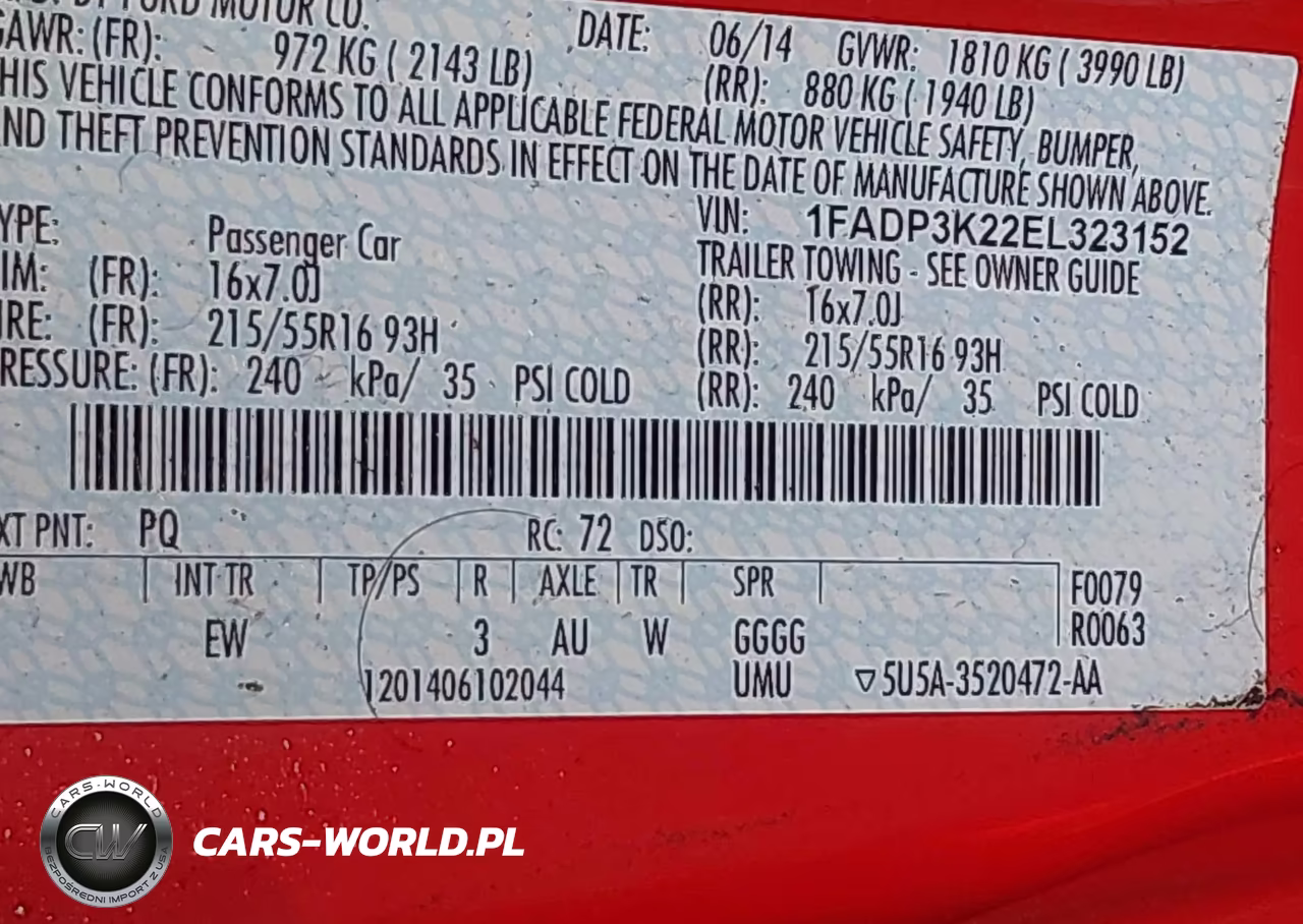 2014 Ford Focus Se VIN:1FADP3K22EL323152 - 9