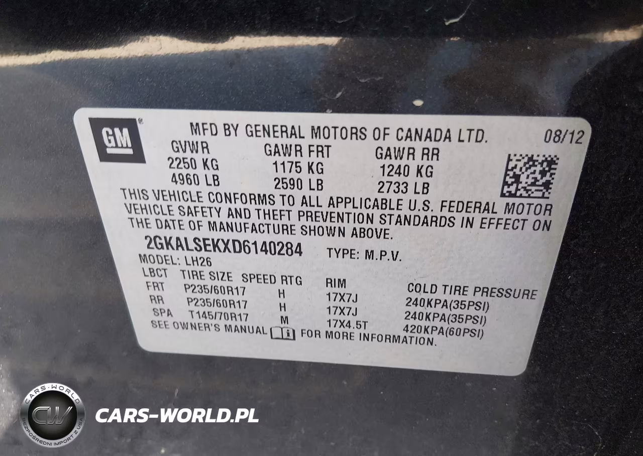 2013 GMC Terrain Sle-2 VIN:2GKALSEKXD6140284 - 9