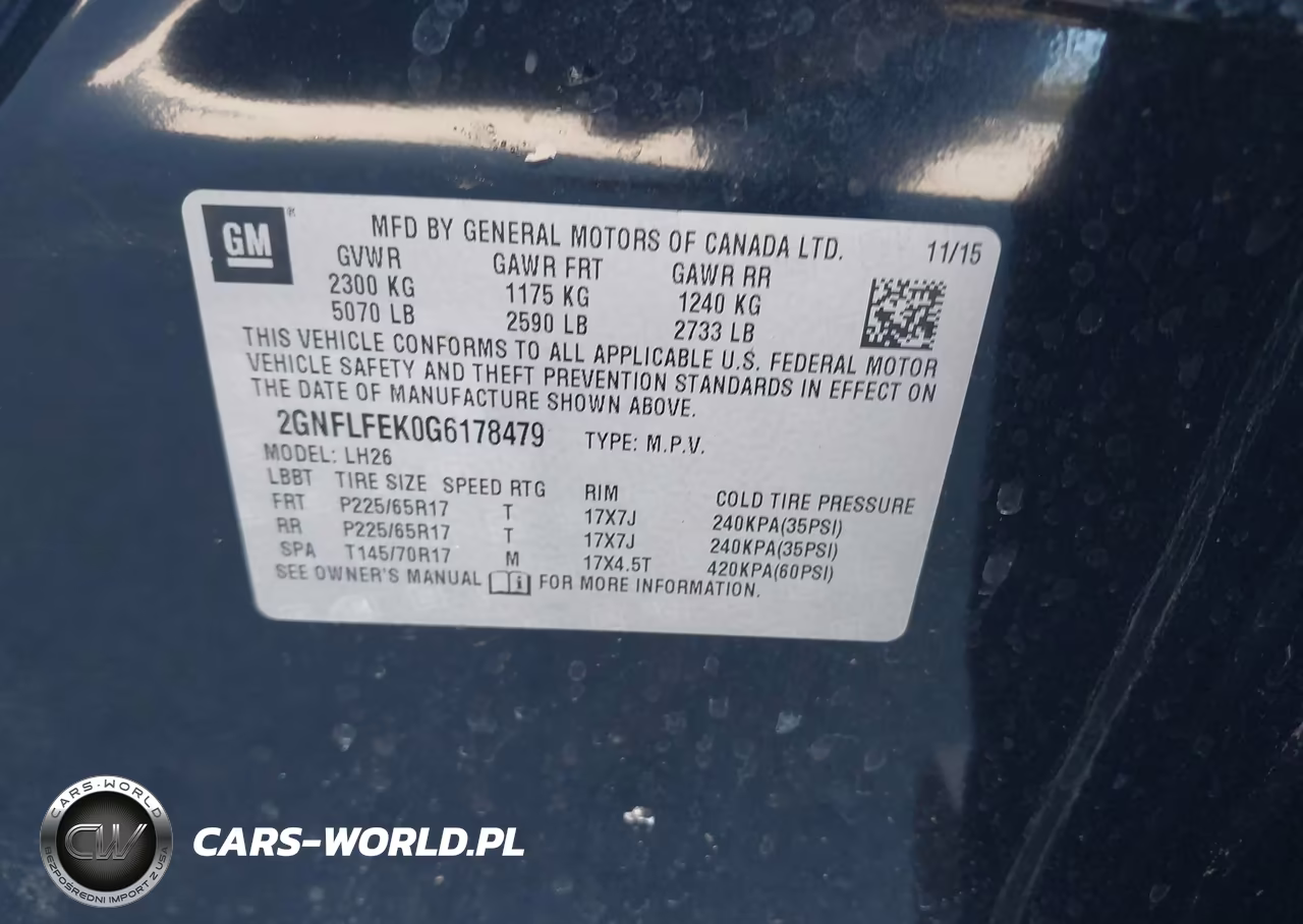2016 Chevrolet Equinox Lt VIN:2GNFLFEK0G6178479 - 9