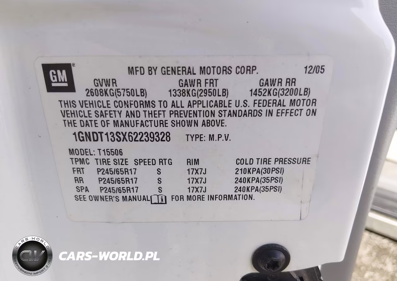 2006 Chevrolet Trailblazer Lt VIN:1GNDT13SX62239328 - 9