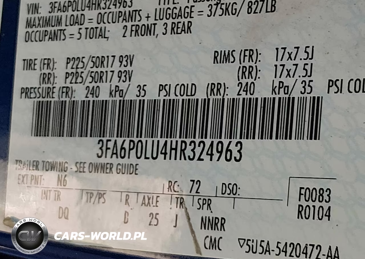 2017 Ford Fusion Hybrid Se VIN:3FA6P0LU4HR324963 - 9
