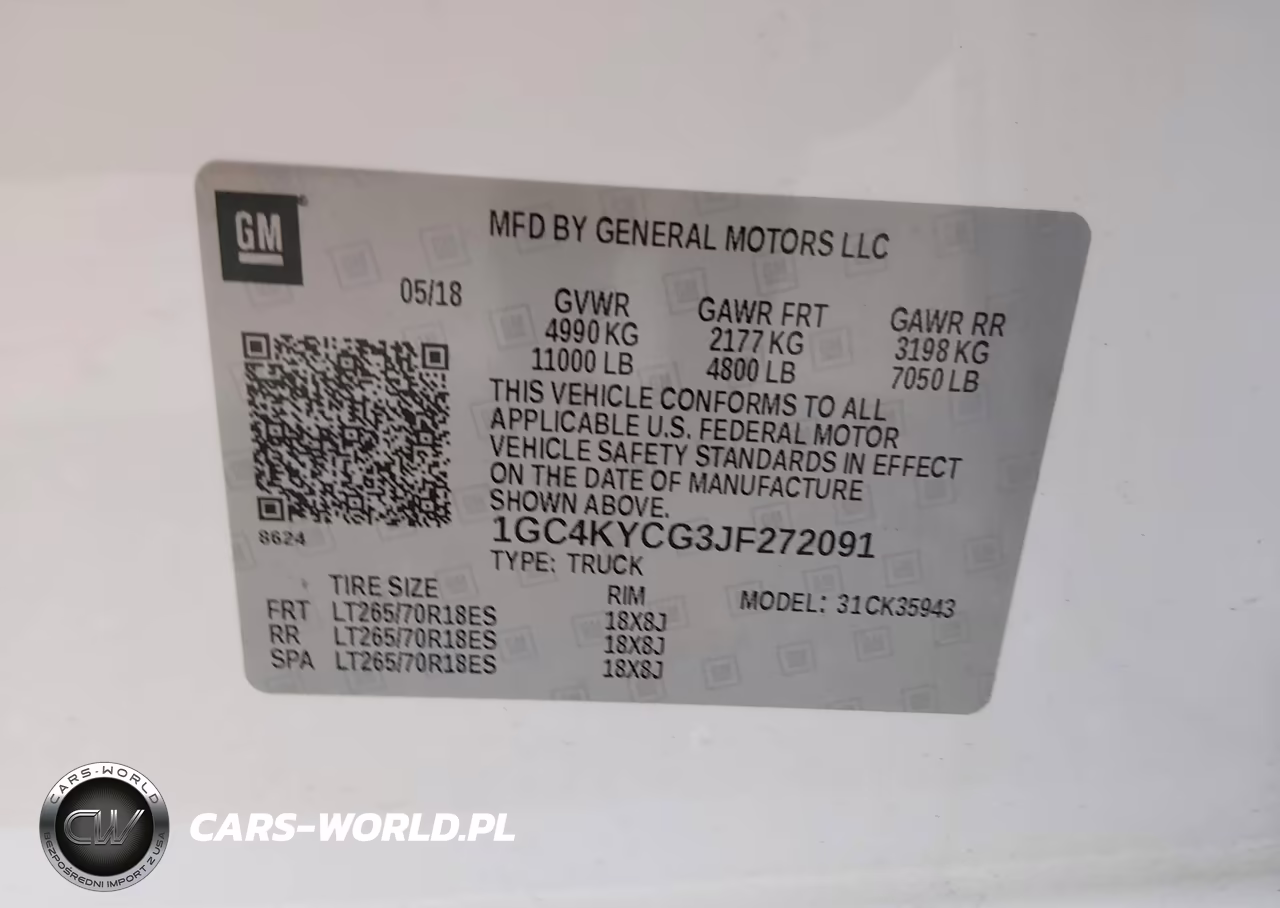 2018 Chevrolet Silverado 3500Hd Wt VIN:1GC4KYCG3JF272091 - 9