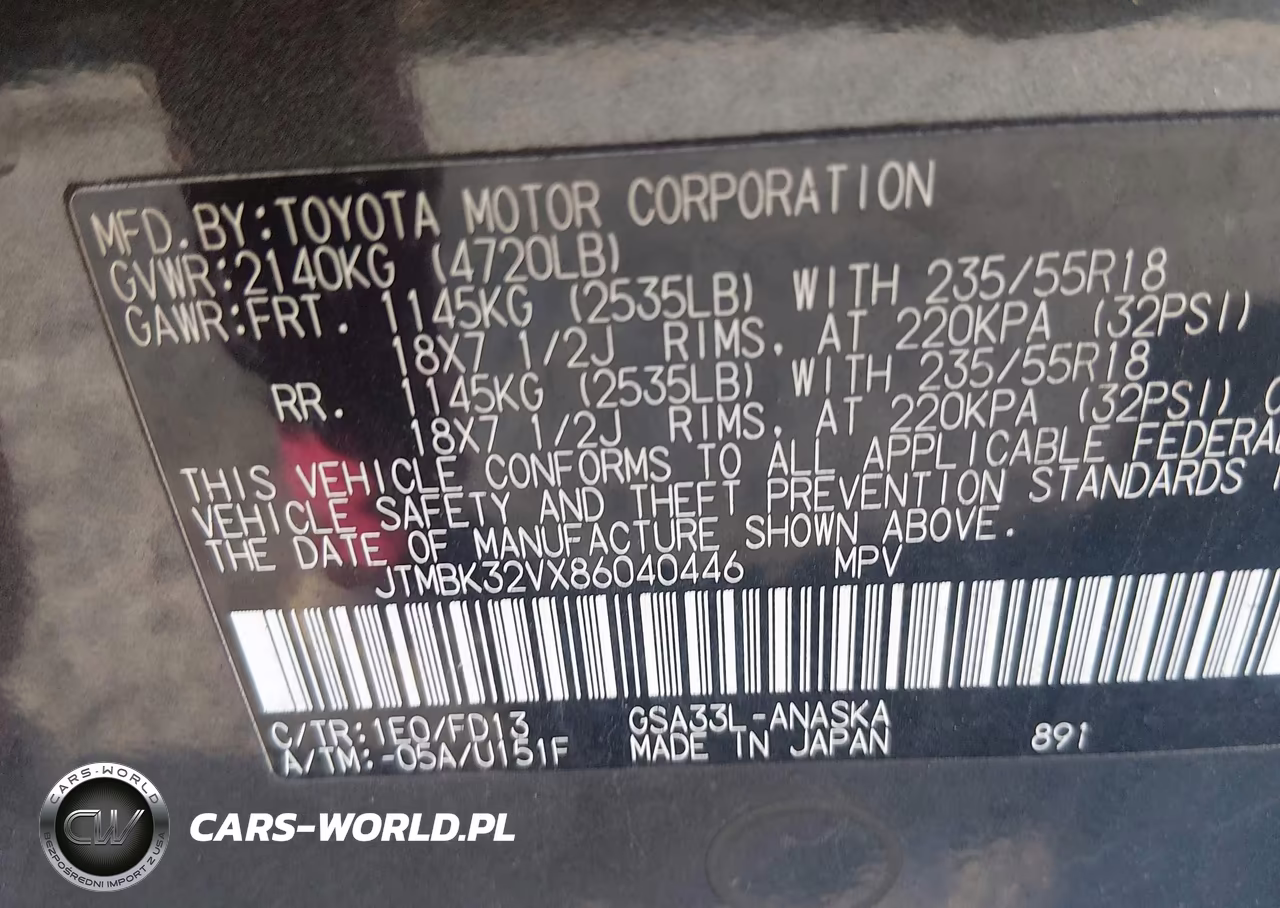 2008 Toyota Rav4 Sport V6 VIN:JTMBK32VX86040446 - 9