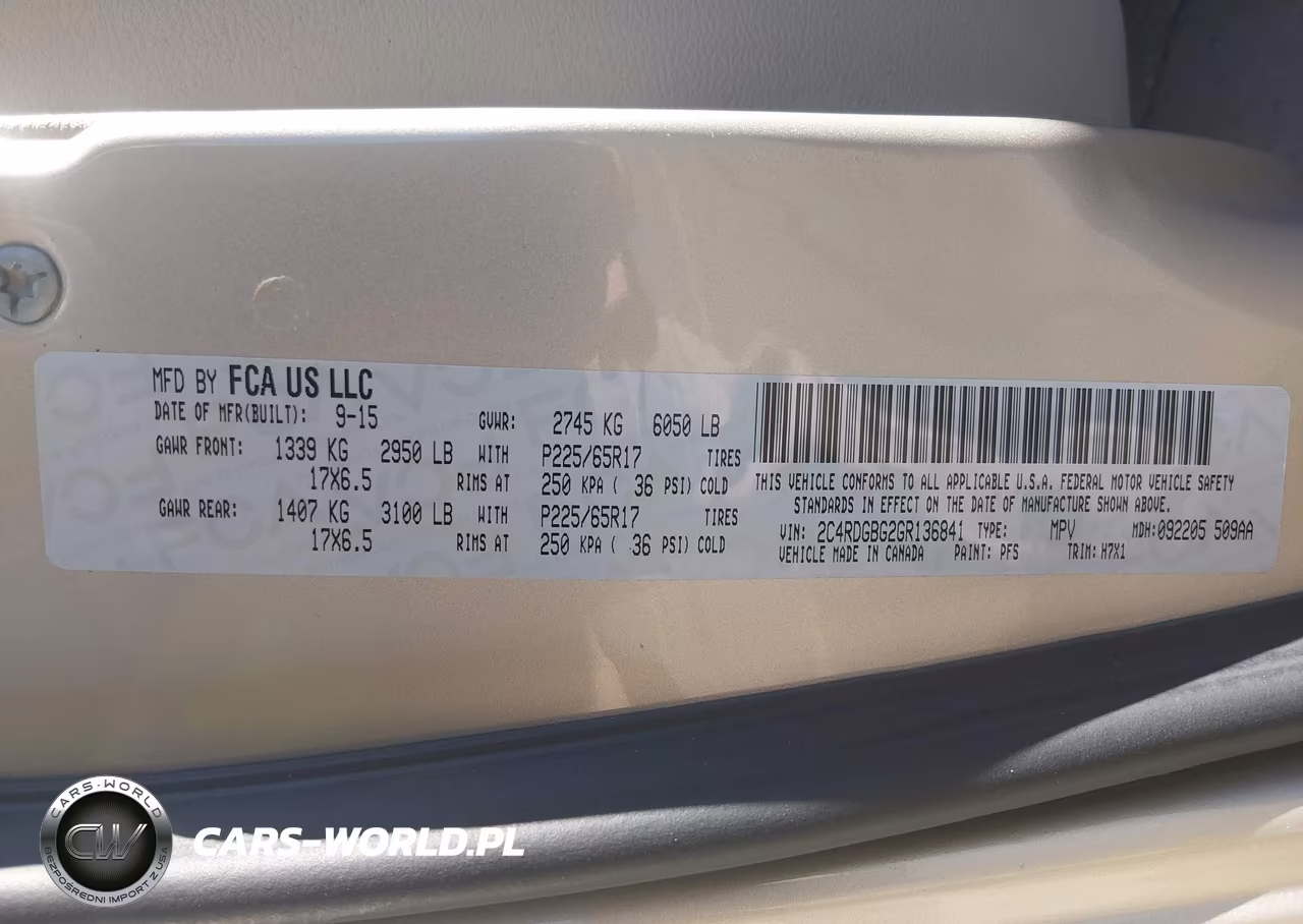 2016 Dodge Grand Caravan Se VIN:2C4RDGBG2GR136841 - 9