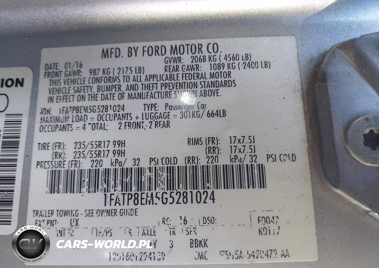 2016 Ford Mustang V6 VIN:1FATP8EM5G5281024 - 9