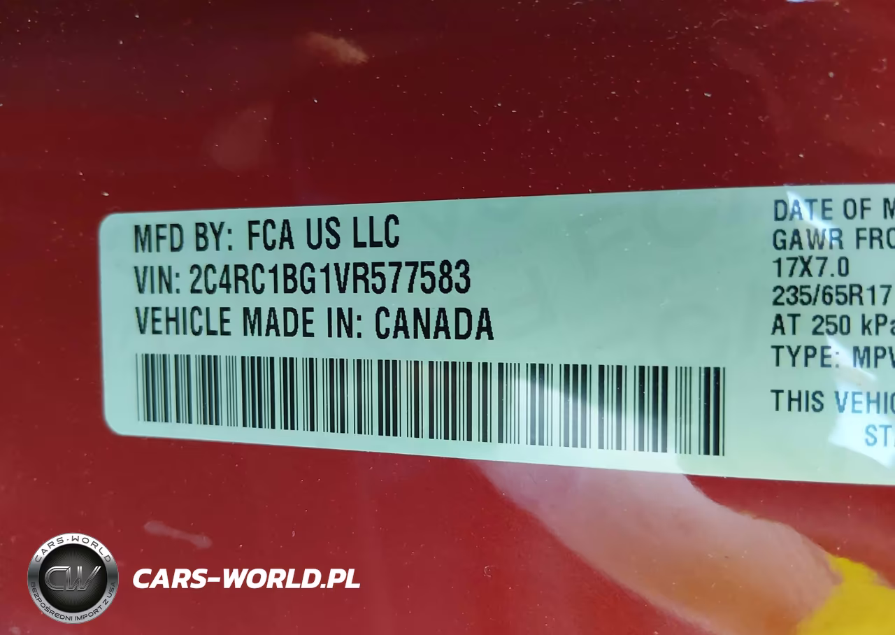 2027 Chrysler Pacifica VIN:2C4RC1BG1VR577583 - 9