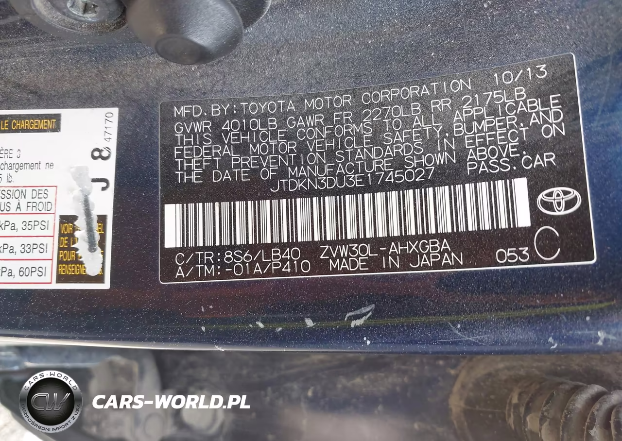 2014 Toyota Prius Four VIN:JTDKN3DU3E1745027 - 9