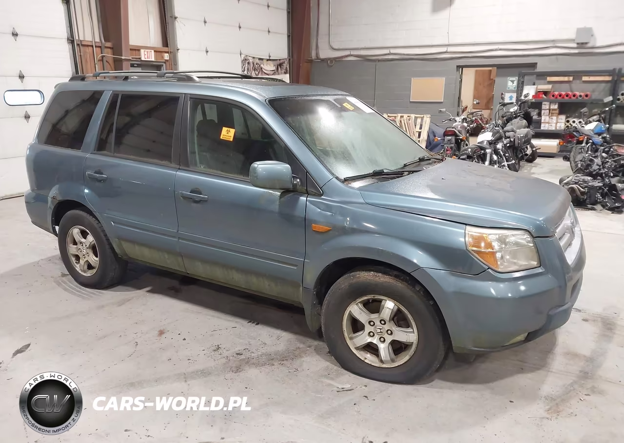 2006 Honda Pilot Ex-L VIN:2HKYF18656H515216 - 1