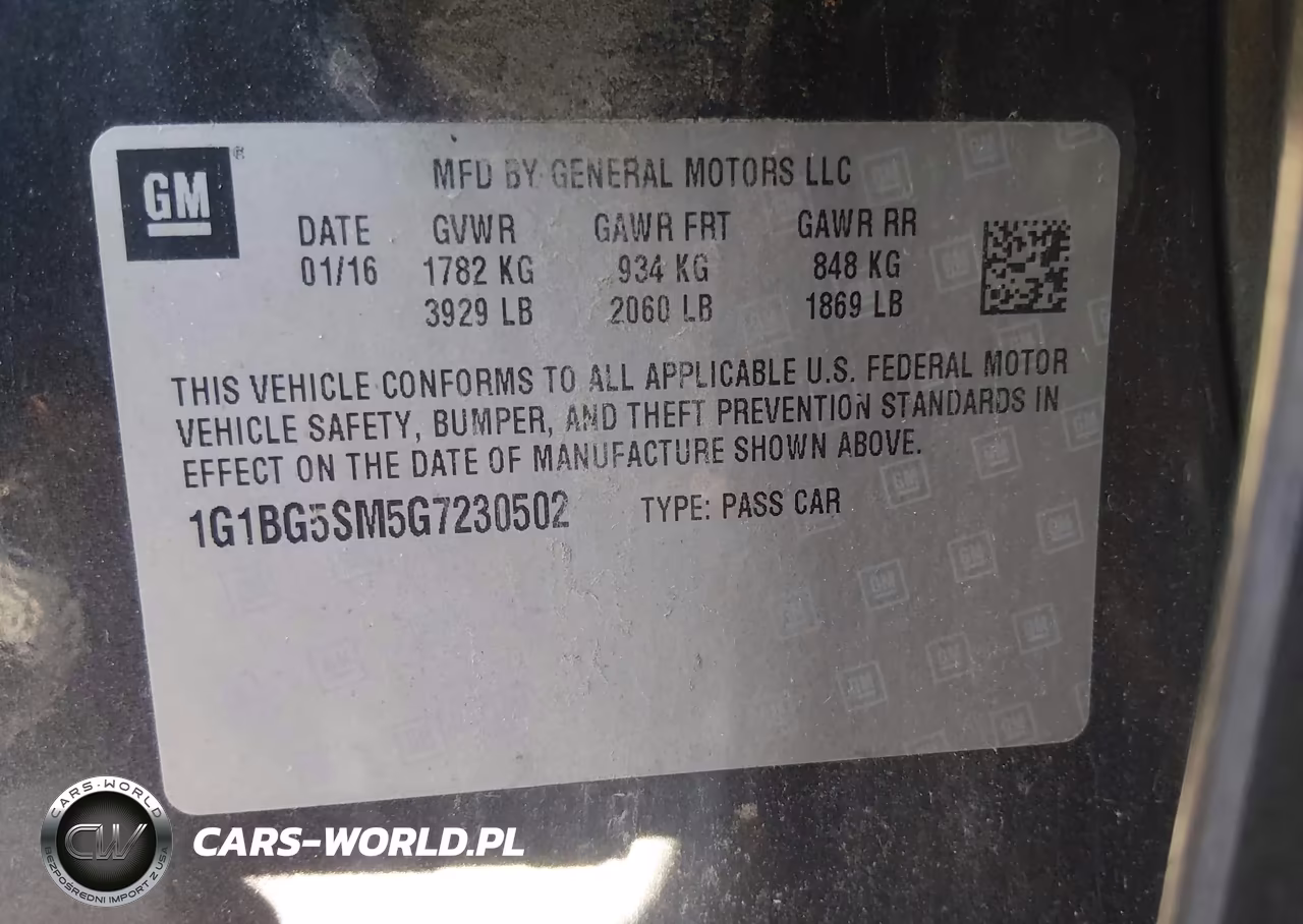 2016 Chevrolet Cruze Premier Auto VIN:1G1BG5SM5G7230502 - 9