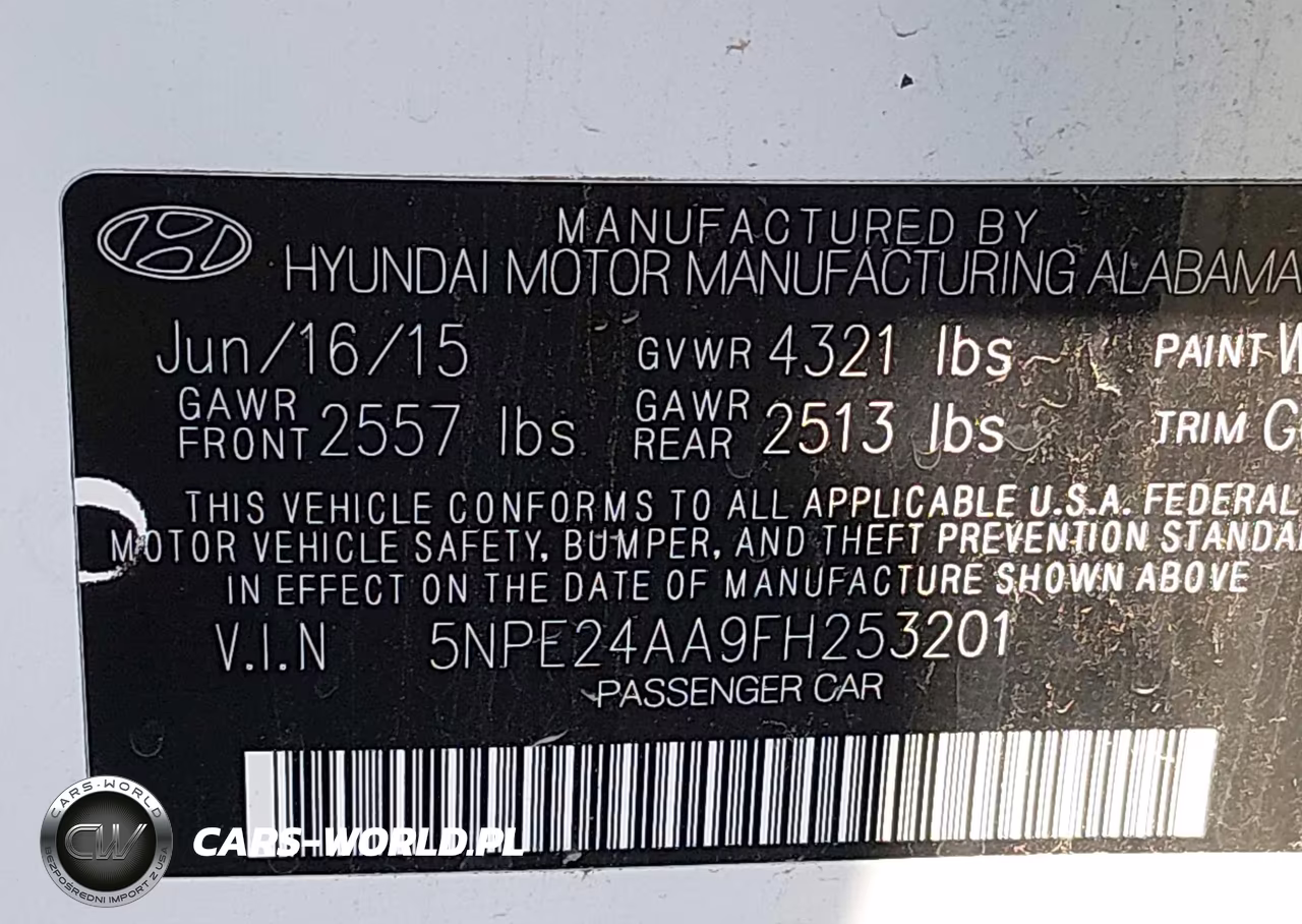 2015 Hyundai Sonata Eco VIN:5NPE24AA9FH253201 - 9