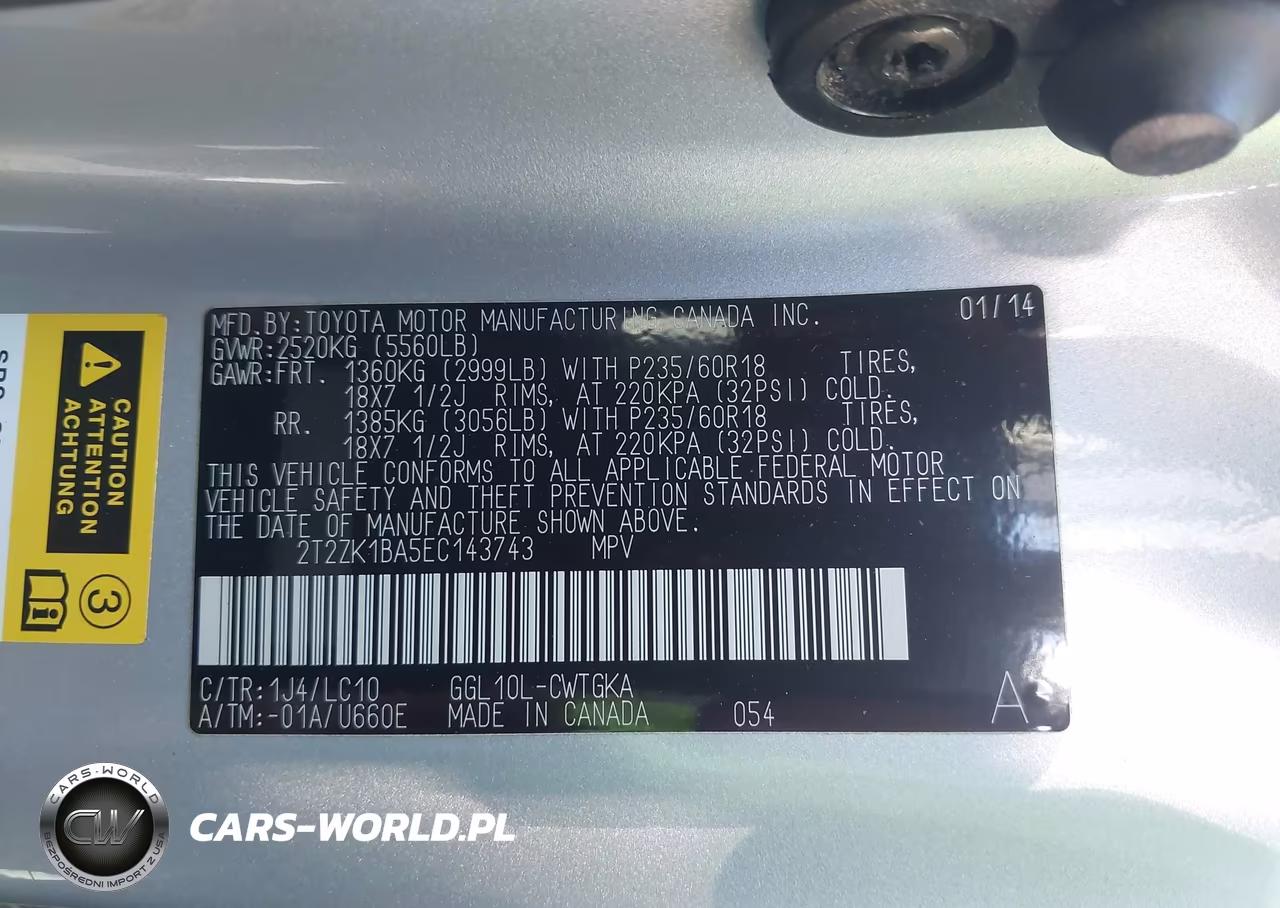 2014 Lexus Rx 350 VIN:2T2ZK1BA5EC143743 - 9