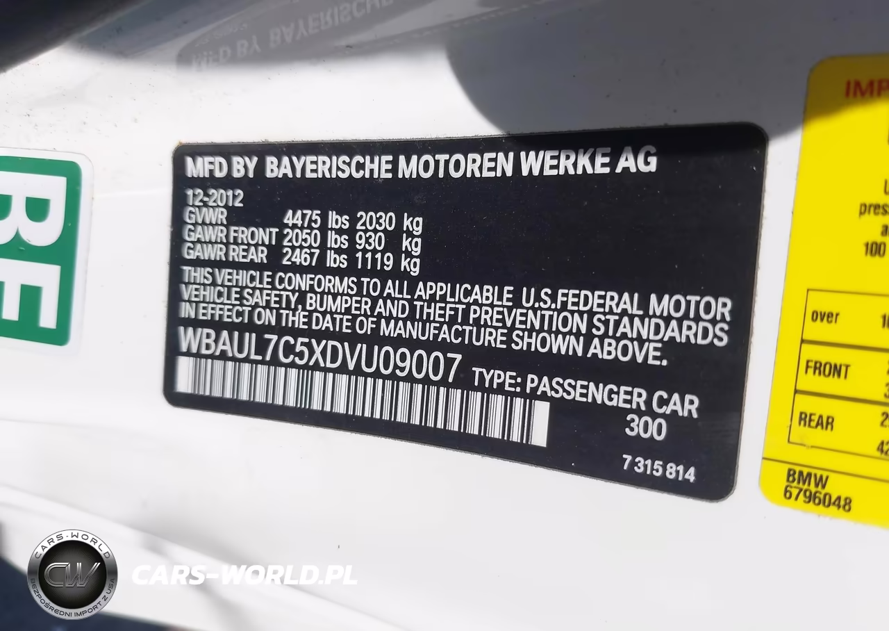 2013 BMW 128I VIN:WBAUL7C5XDVU09007 - 9