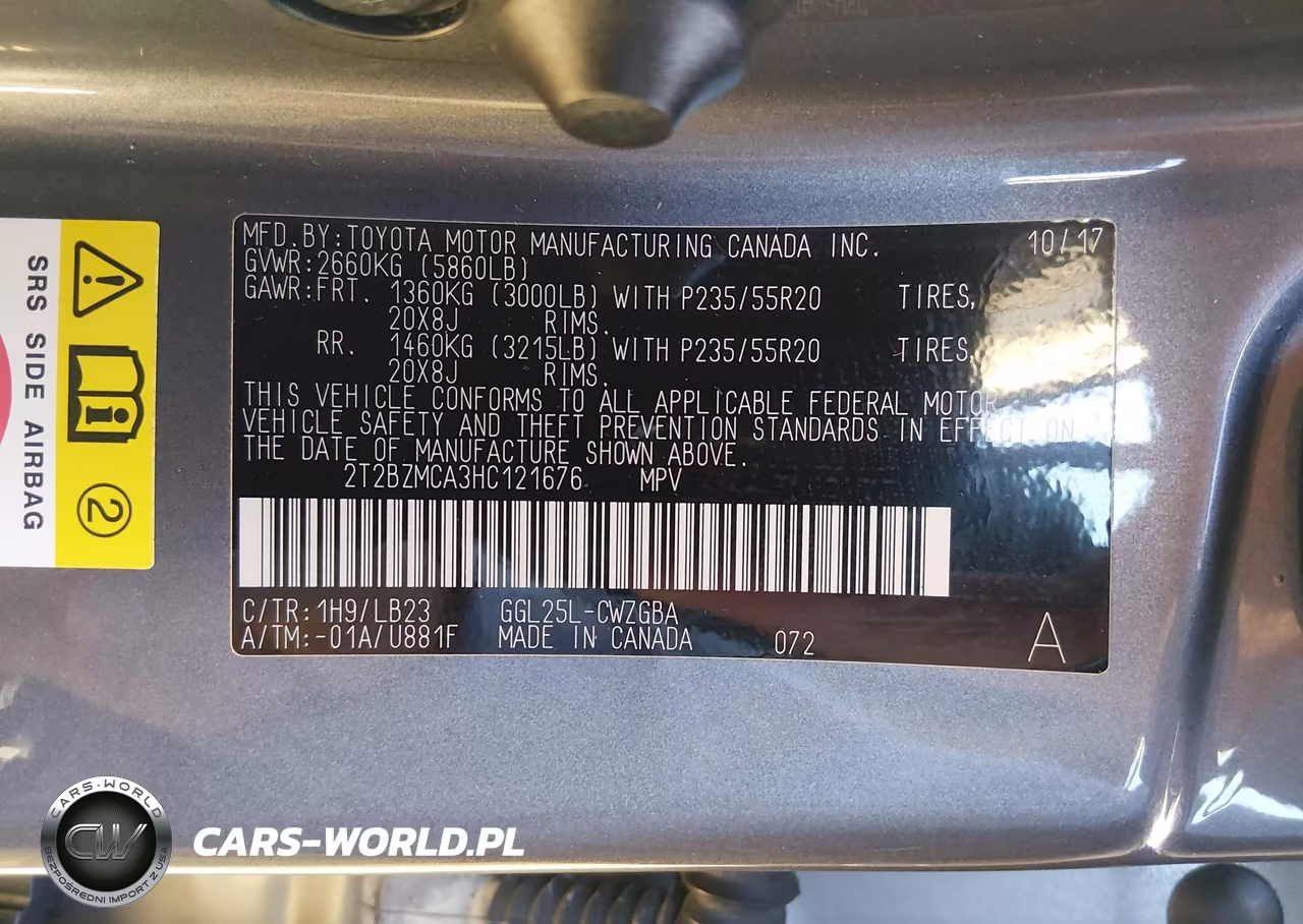 2017 Lexus Rx 350 VIN:2T2BZMCA3HC121676 - 9