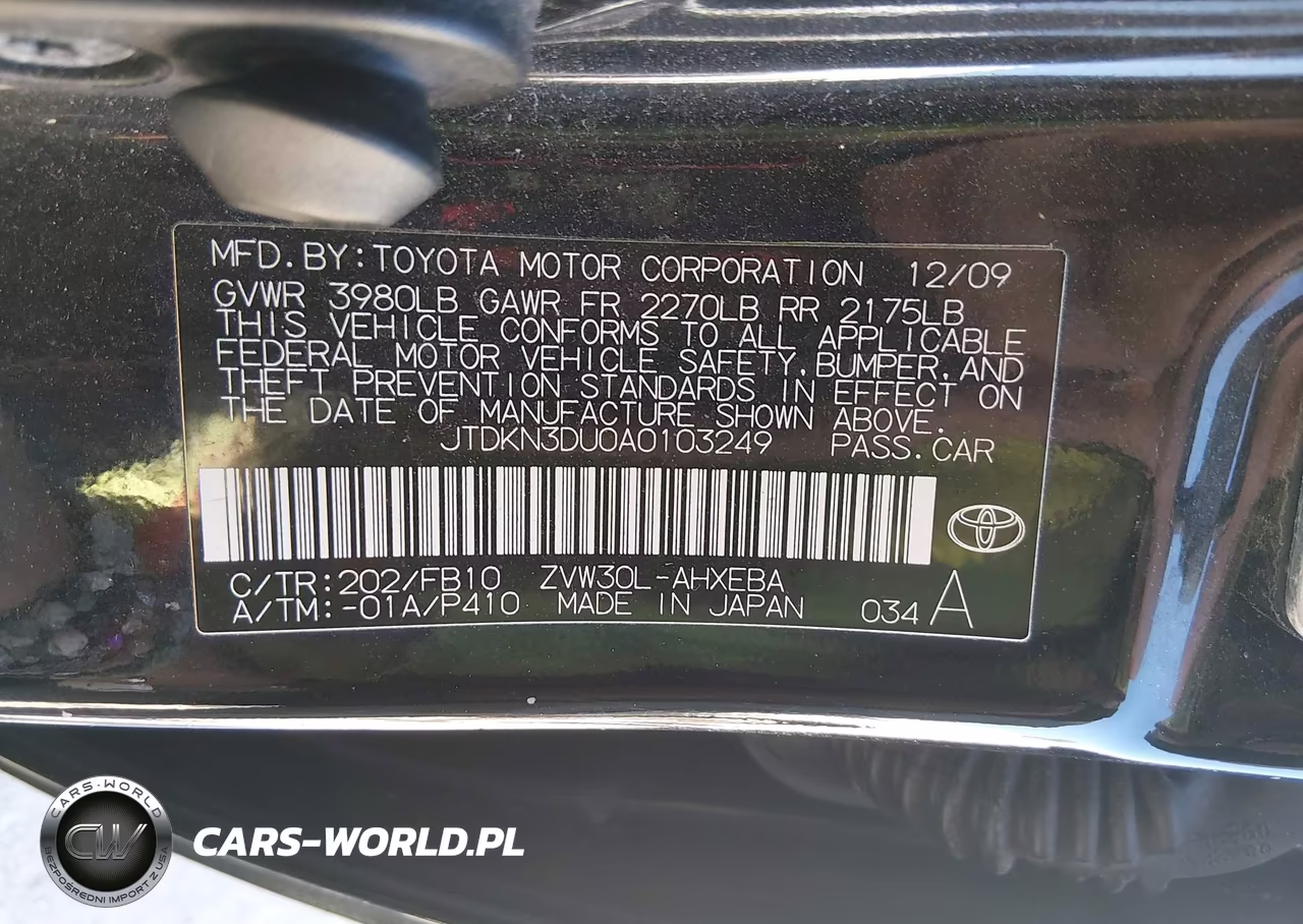 2010 Toyota Prius Iii VIN:JTDKN3DU0A0103249 - 9