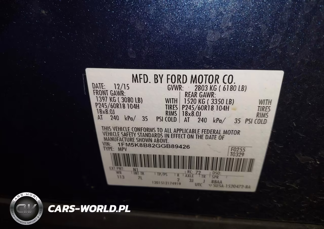 2016 Ford Explorer VIN:1FM5K8B82GGB89426 - 9