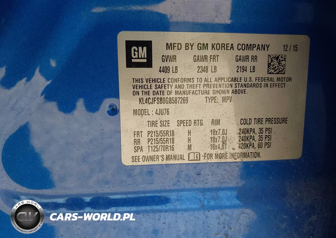 2016 Buick Encore Convenience VIN:KL4CJFSB0GB587269 - 9
