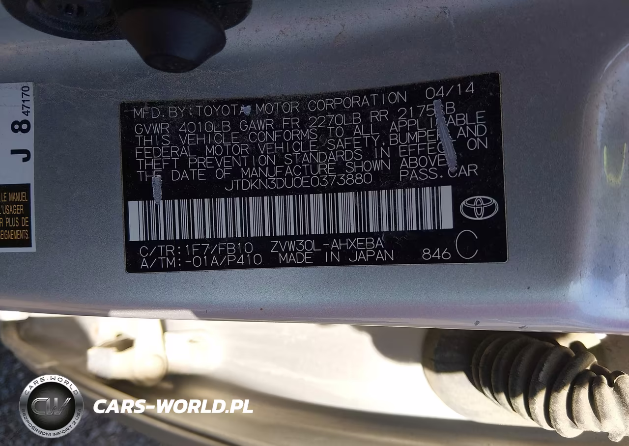 2014 Toyota Prius Three VIN:JTDKN3DU0E0373880 - 9