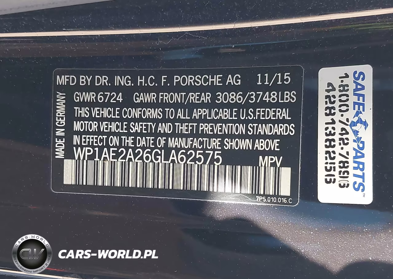 2016 Porsche Cayenne Se Hybrid VIN:WP1AE2A26GLA62575 - 9