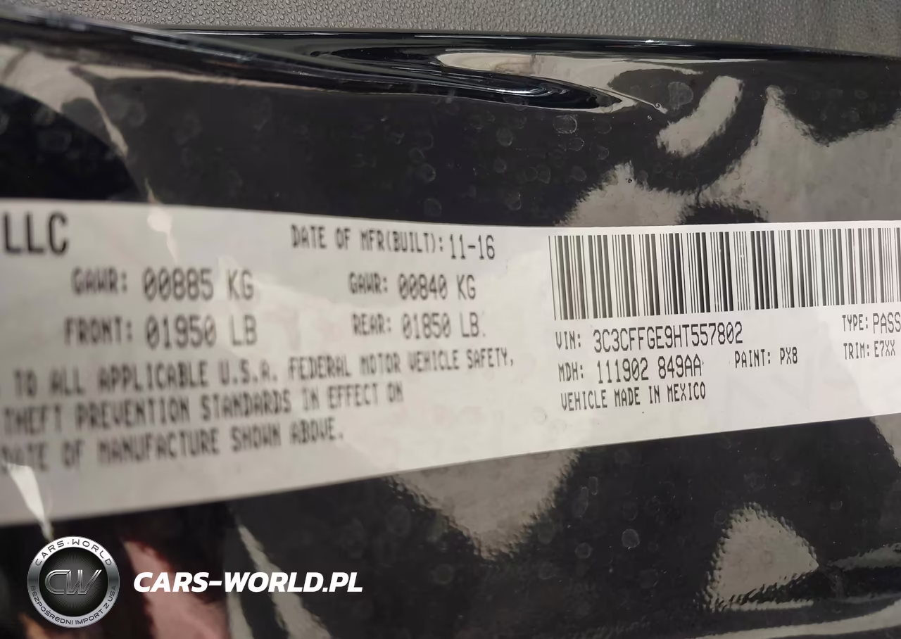 2017 Fiat 500E Battery Electric VIN:3C3CFFGE9HT557802 - 9