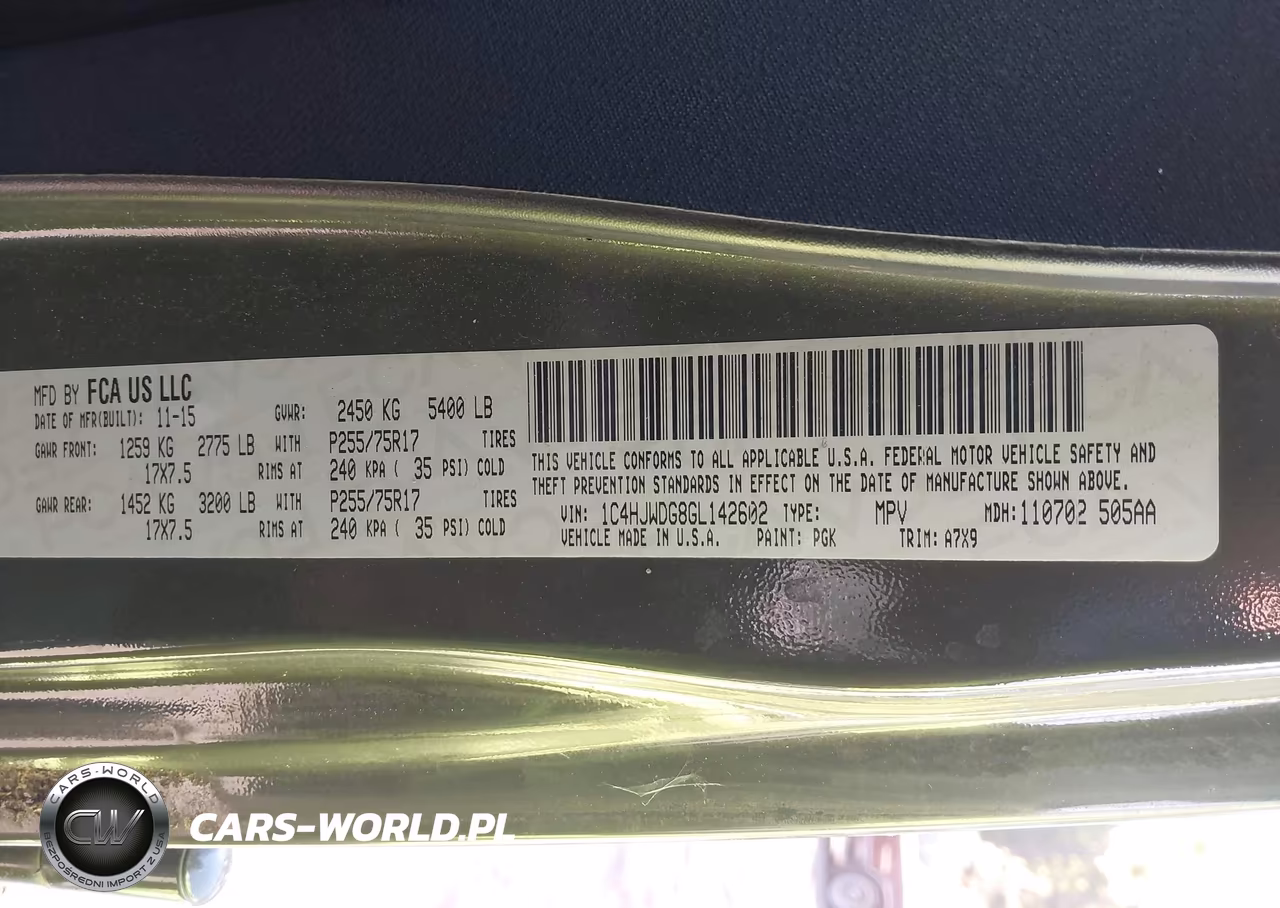 2016 Jeep Wrangler Unlimited Sport VIN:1C4HJWDG8GL142602 - 9