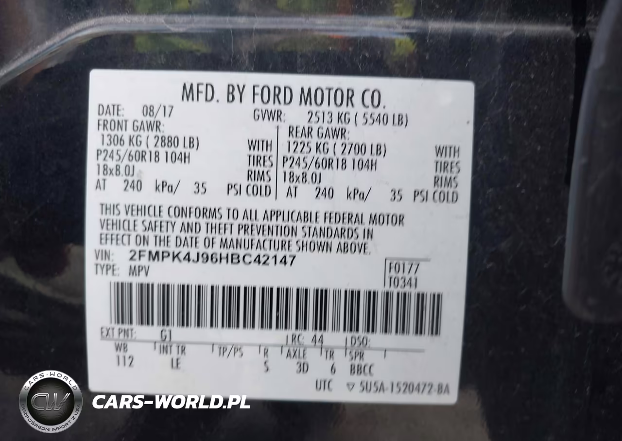 2017 Ford Edge Sel VIN:2FMPK4J96HBC42147 - 9