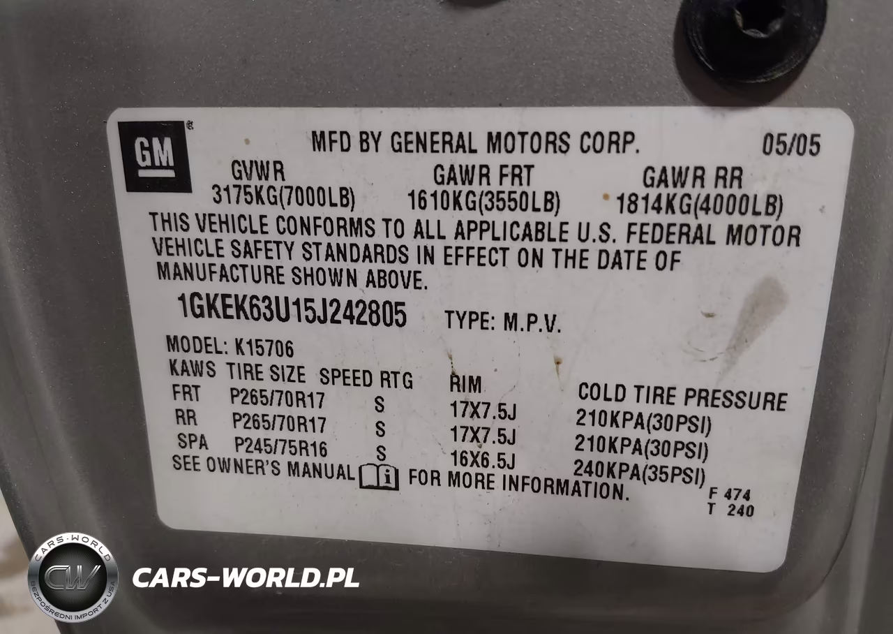 2005 GMC Yukon Denali VIN:1GKEK63U15J242805 - 9