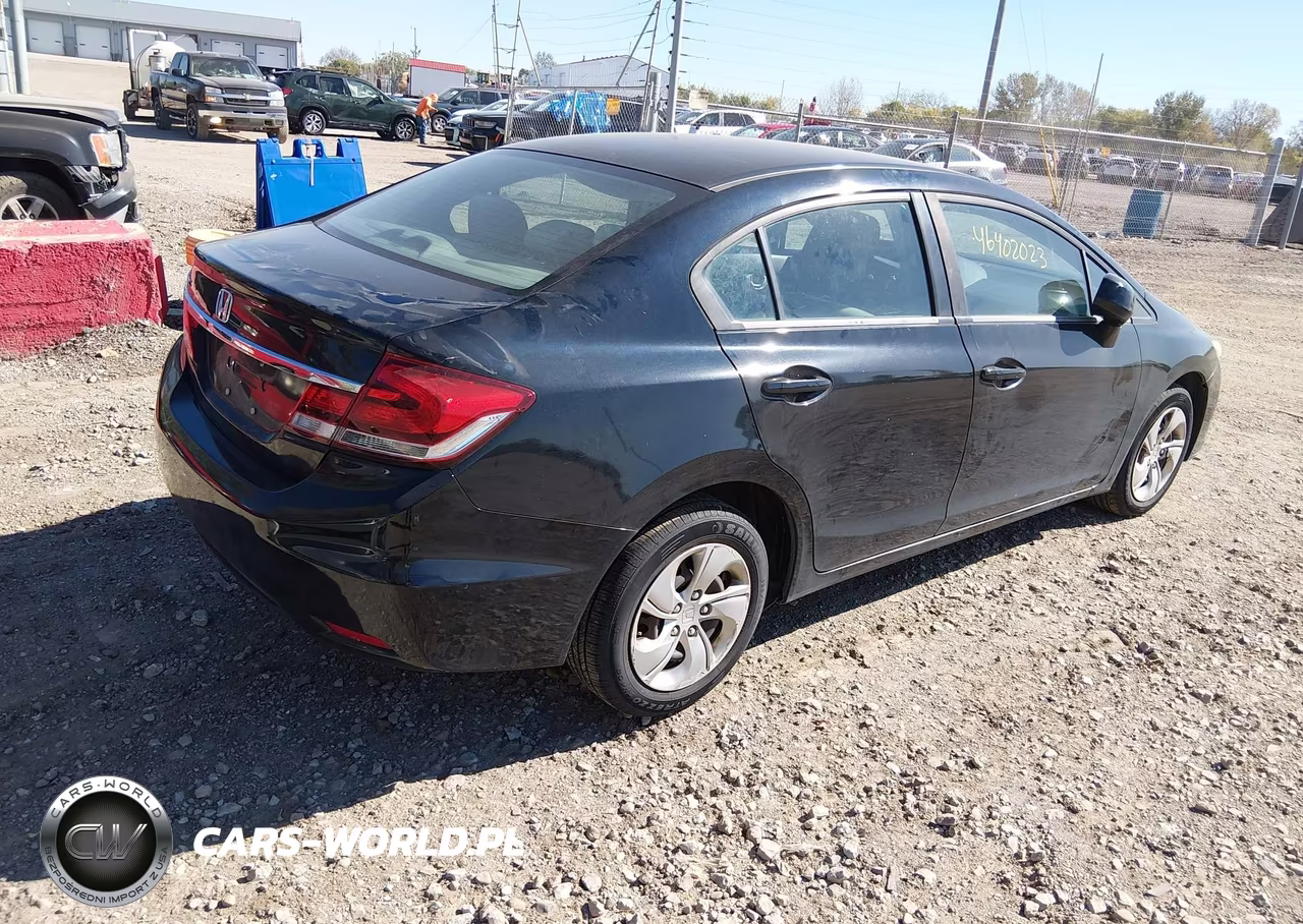 2013 Honda Civic Lx VIN:2HGFB2F52DH594001 - 4