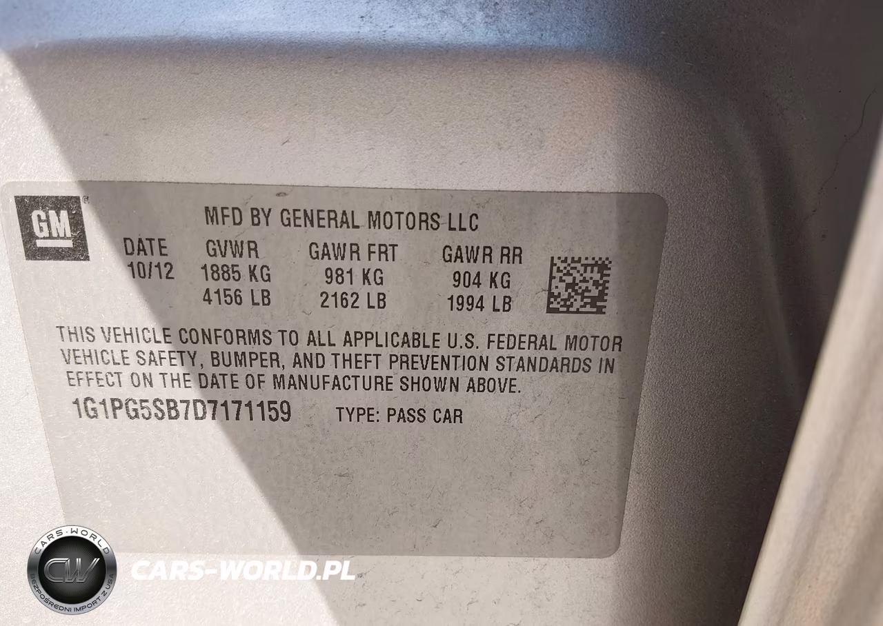 2013 Chevrolet Cruze Ltz VIN:1G1PG5SB7D7171159 - 9