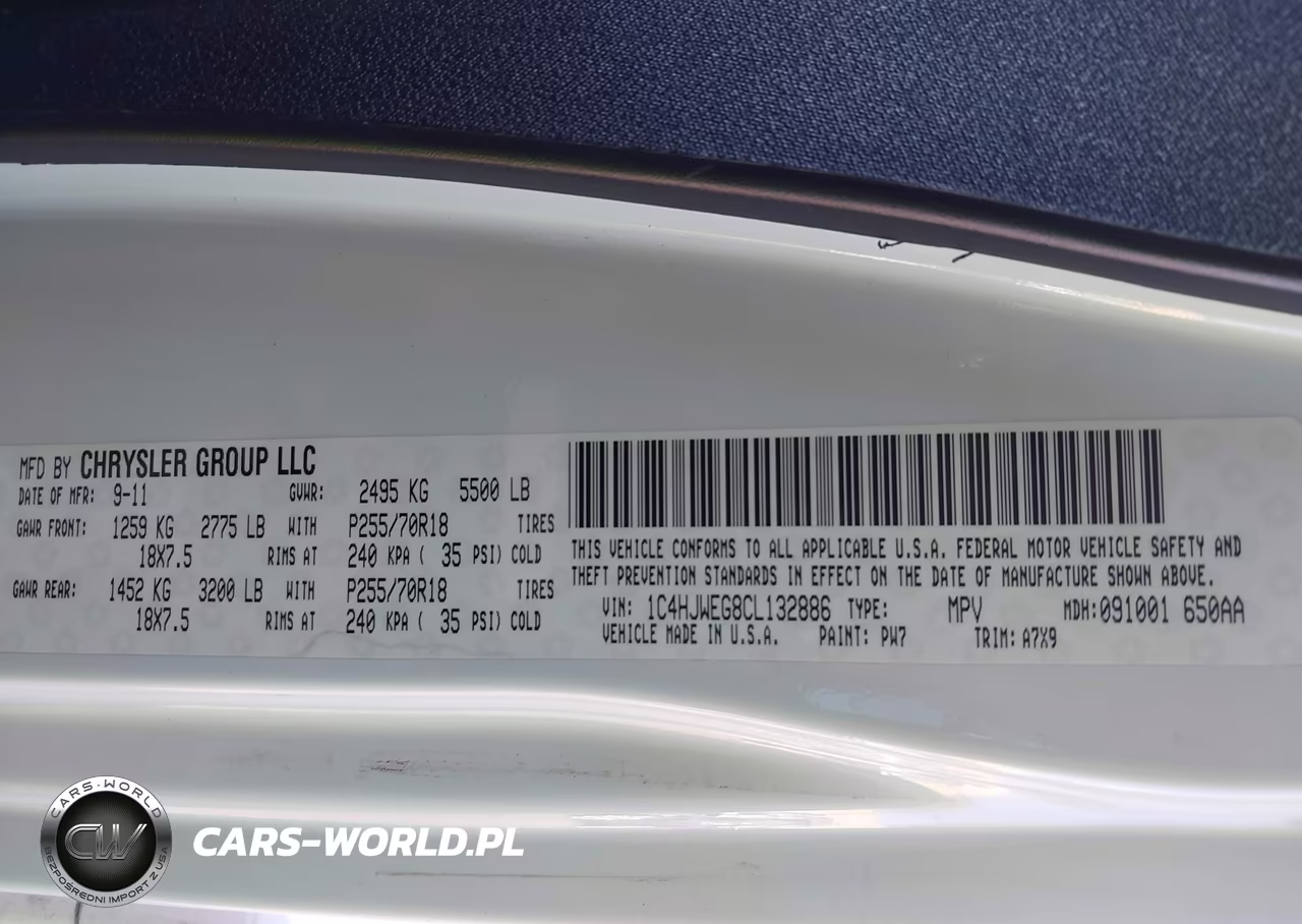 2012 Jeep Wrangler Unlimited Sahara VIN:1C4HJWEG8CL132886 - 9