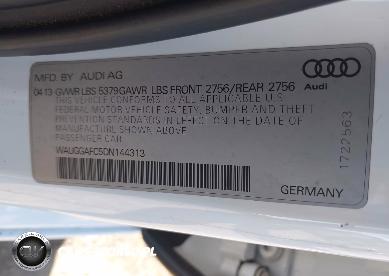 2013 Audi A6 3.0T Premium VIN:WAUGGAFC5DN144313 - 9