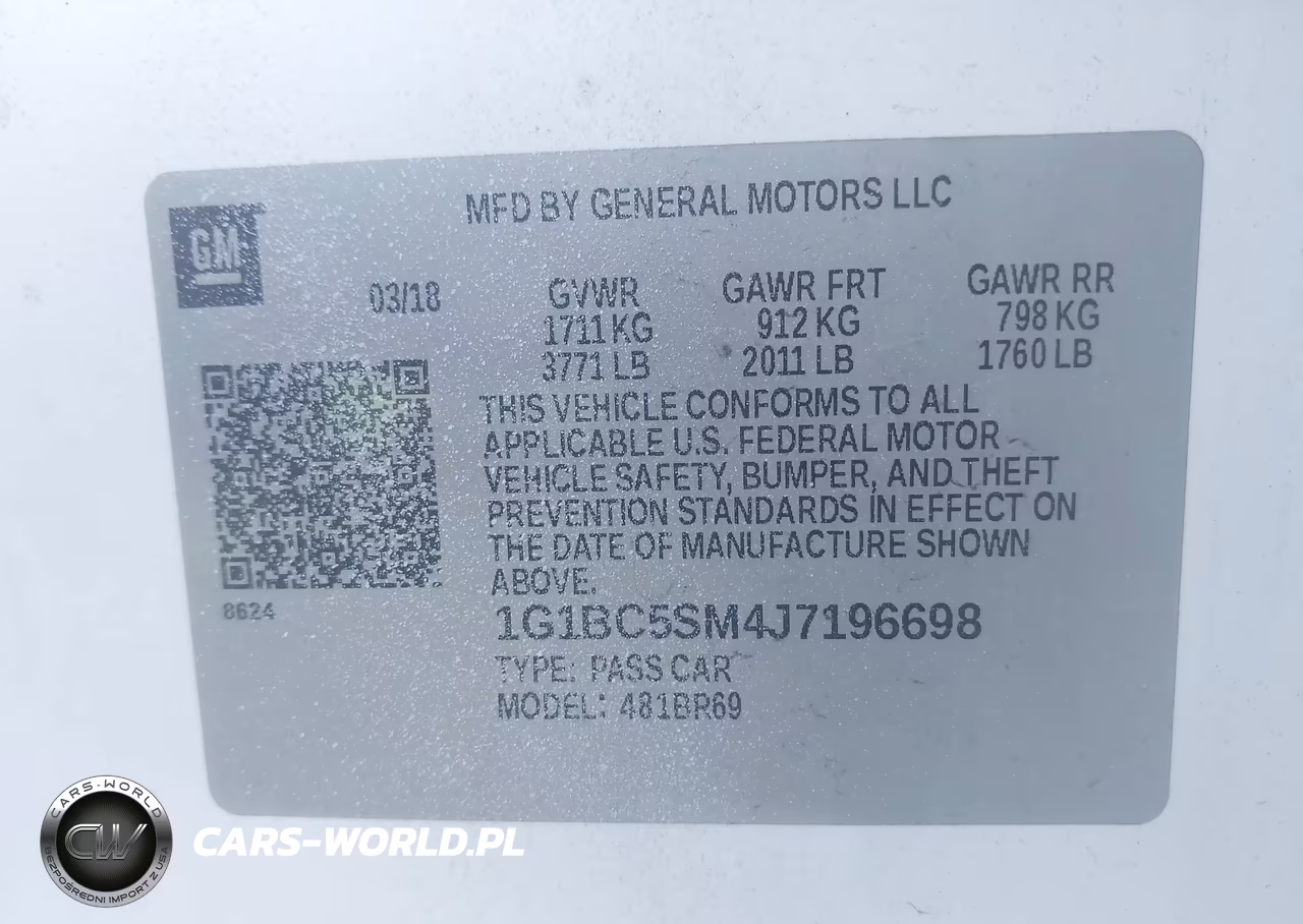 2018 Chevrolet Cruze Ls Auto VIN:1G1BC5SM4J7196698 - 9