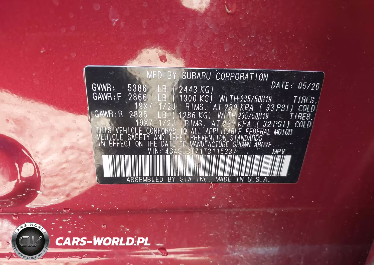 2026 Subaru Forester Touring VIN:4S4SLST71T3115337 - 9