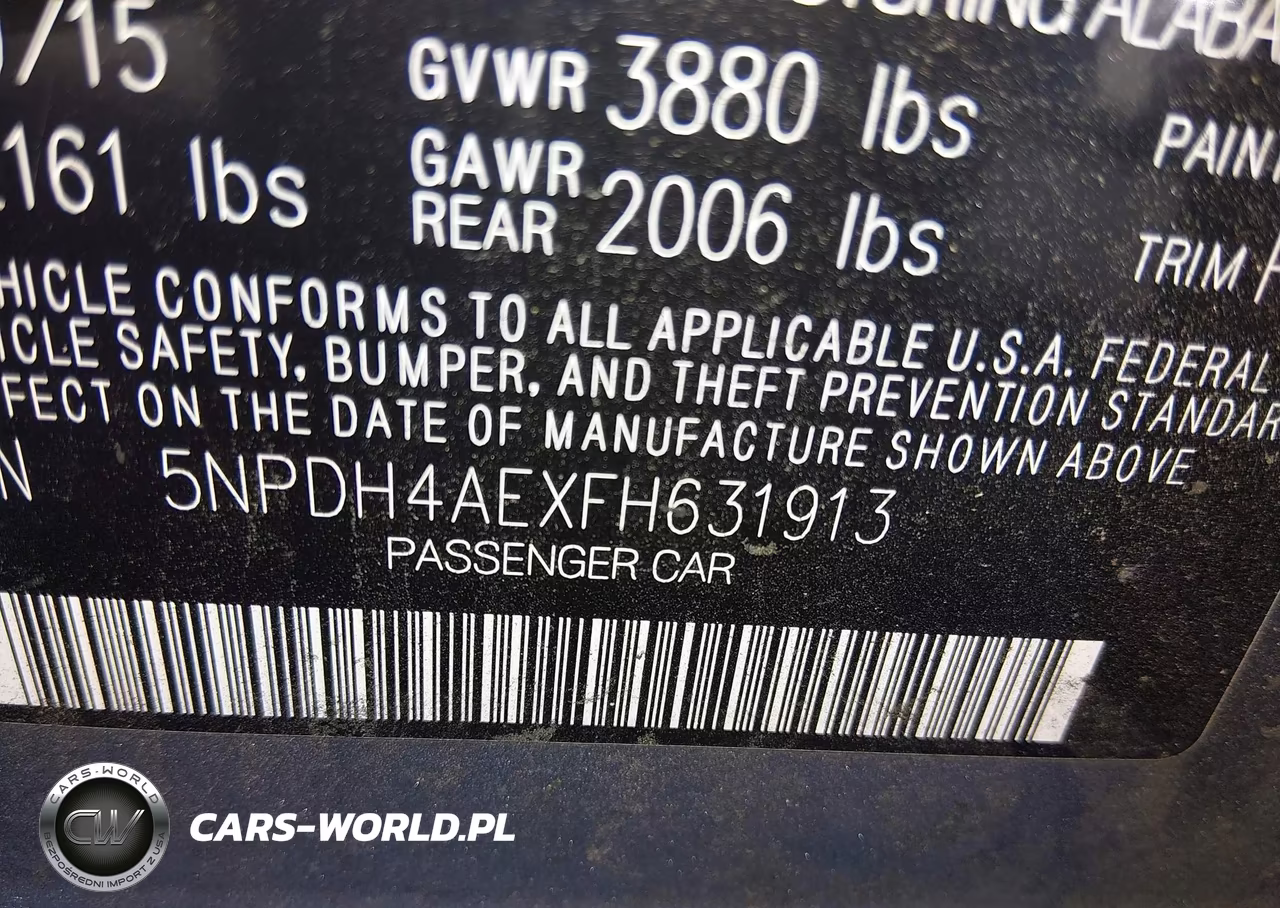 2015 Hyundai Elantra Se VIN:5NPDH4AEXFH631913 - 9