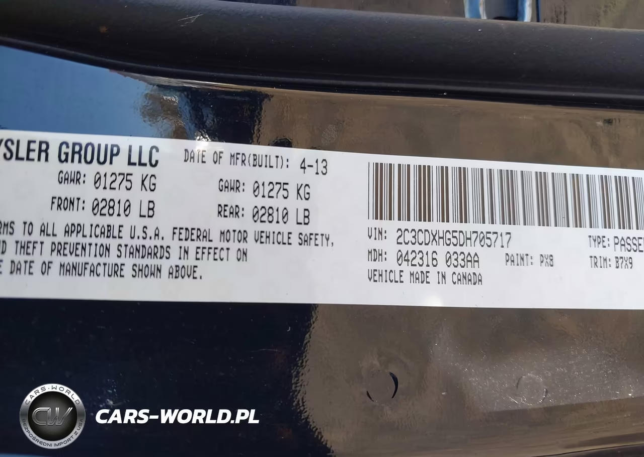 2013 Dodge Charger Sxt VIN:2C3CDXHG5DH705717 - 9