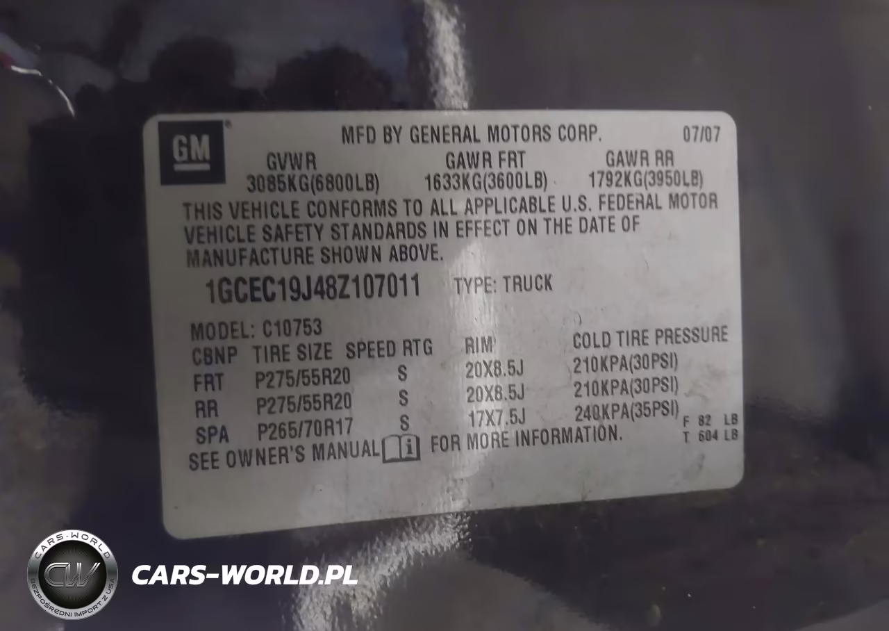 2008 Chevrolet Silverado 1500 Lt1 VIN:1GCEC19J48Z107011 - 9