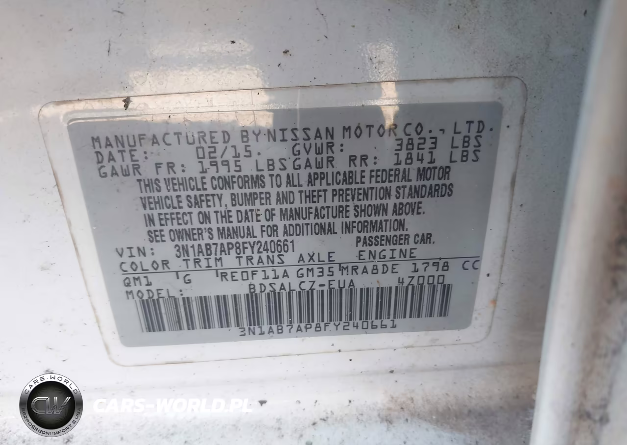 2015 Nissan Sentra VIN:3N1AB7AP8FY240661 - 9