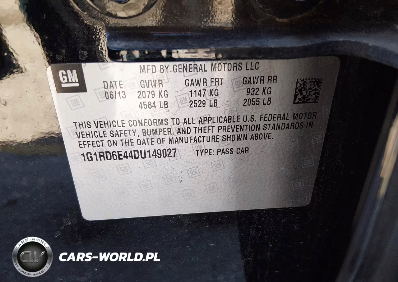 2013 Chevrolet Volt VIN:1G1RD6E44DU149027 - 9