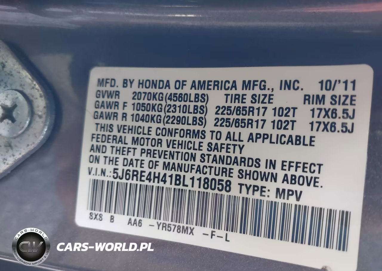 2011 Honda Cr-V Se VIN:5J6RE4H41BL118058 - 9