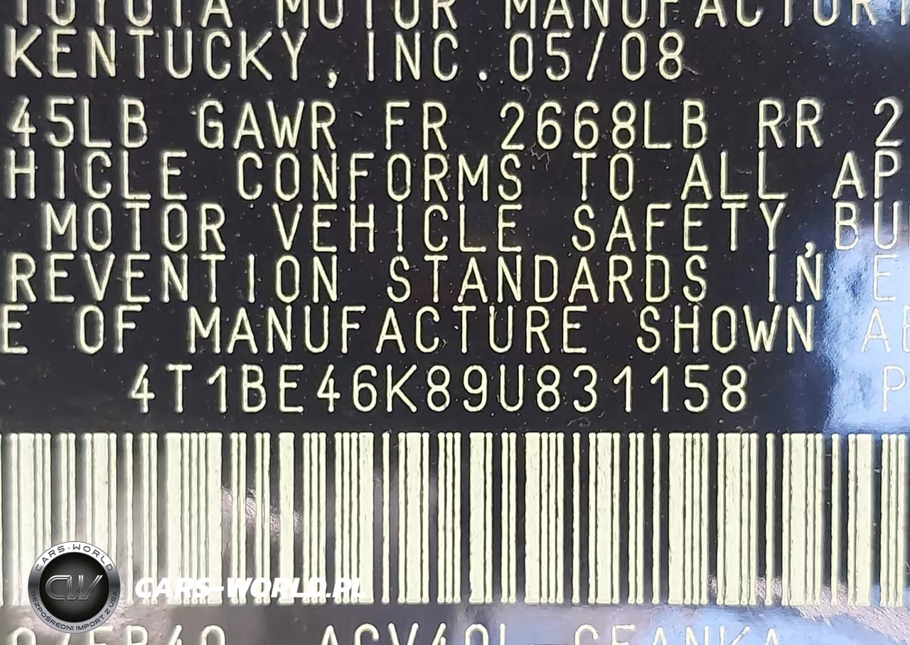 2009 Toyota Camry Le VIN:4T1BE46K89U831158 - 9