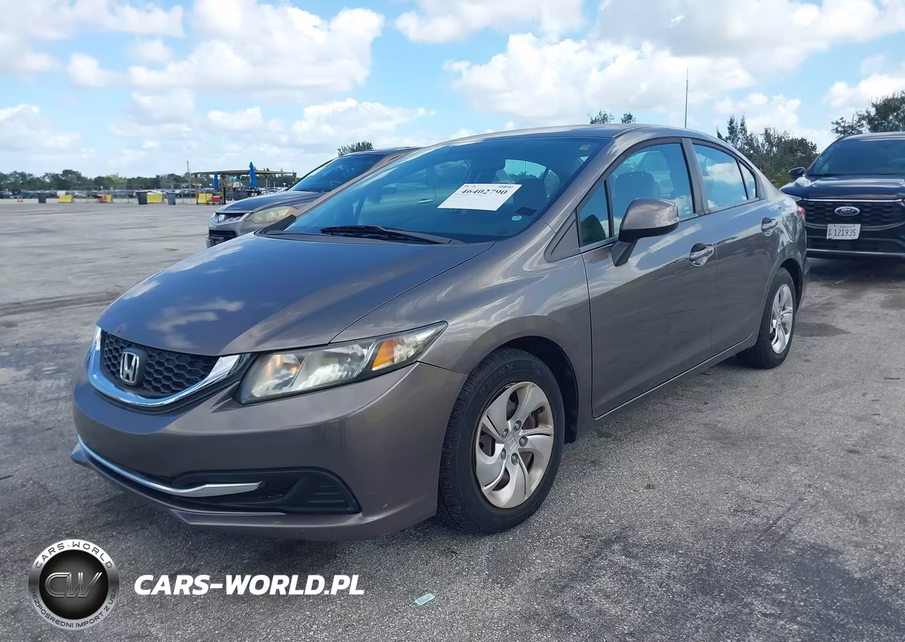 2013 Honda Civic Lx VIN:19XFB2F58DE040276 - 2