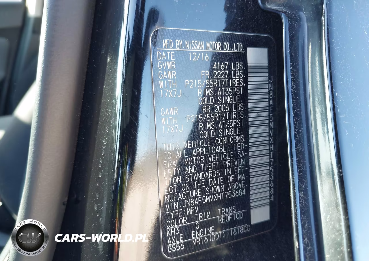 2017 Nissan Juke Sv VIN:JN8AF5MVXHT753684 - 9
