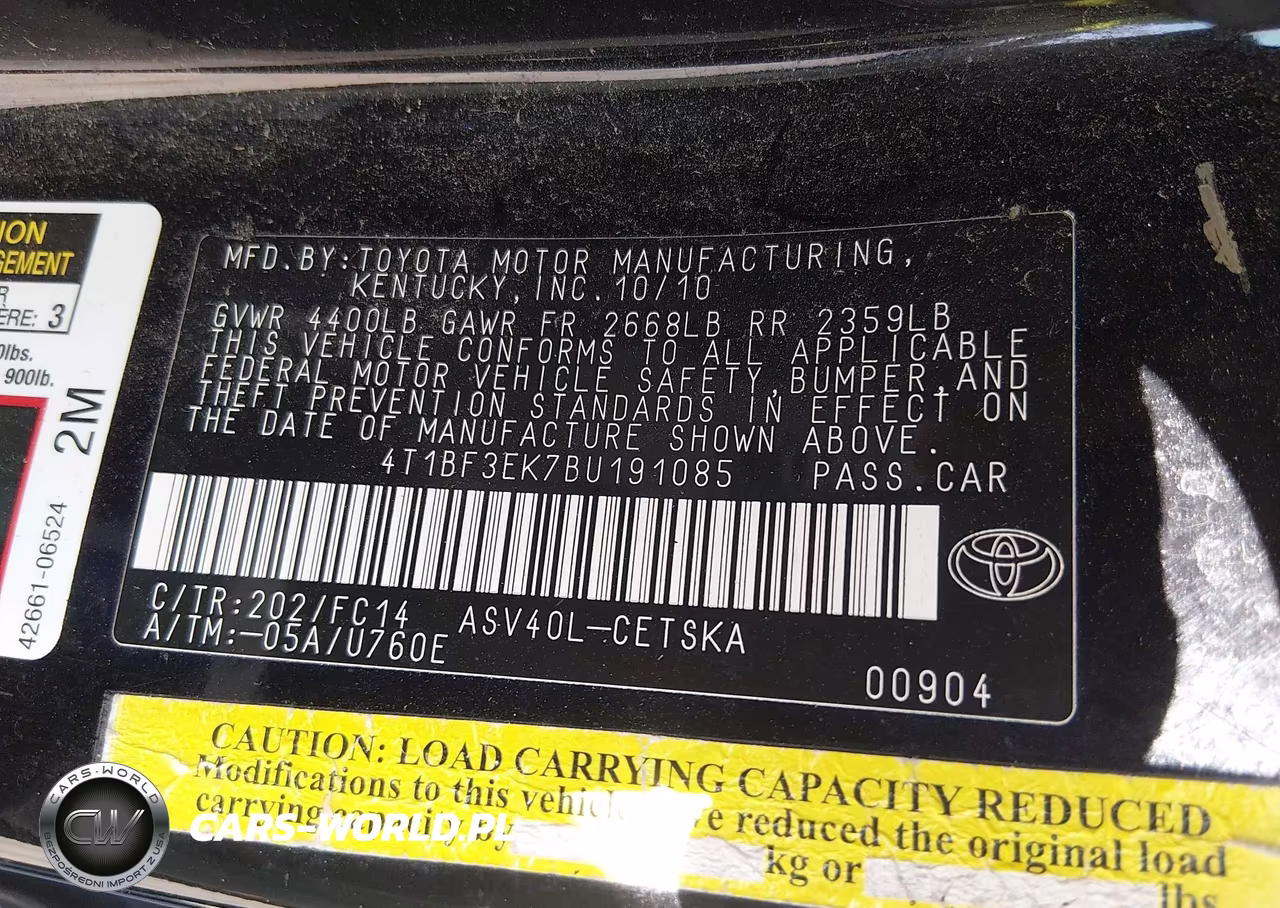 2011 Toyota Camry Se VIN:4T1BF3EK7BU191085 - 9