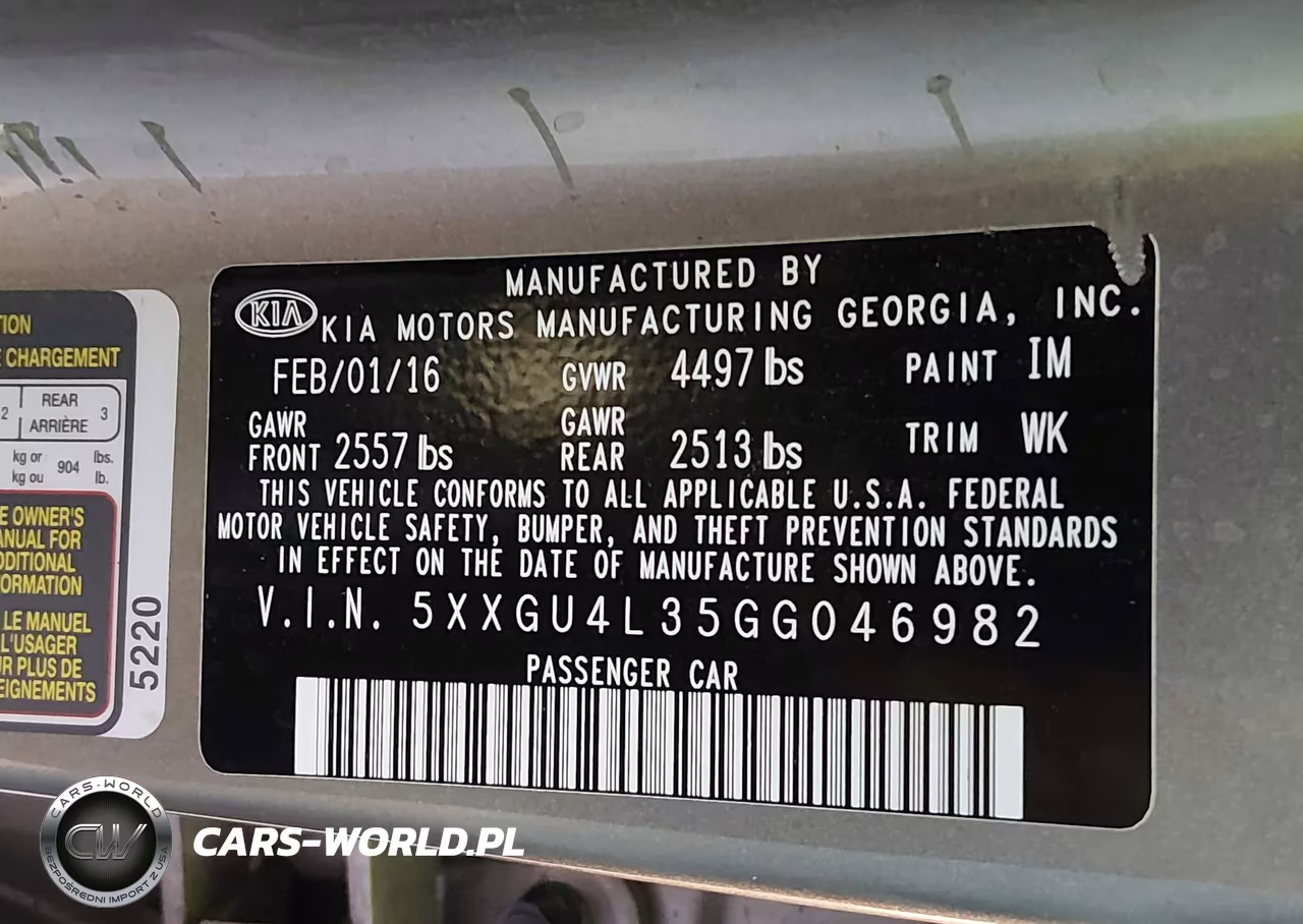 2016 Kia Optima Ex VIN:5XXGU4L35GG046982 - 9