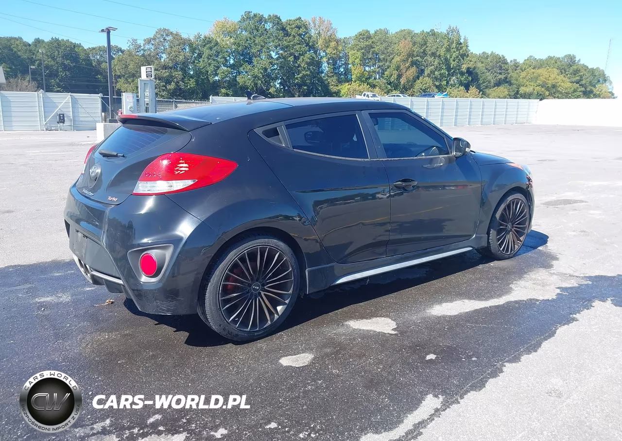 2013 Hyundai Veloster Turbo W-Black VIN:KMHTC6AE6DU165000 - 4