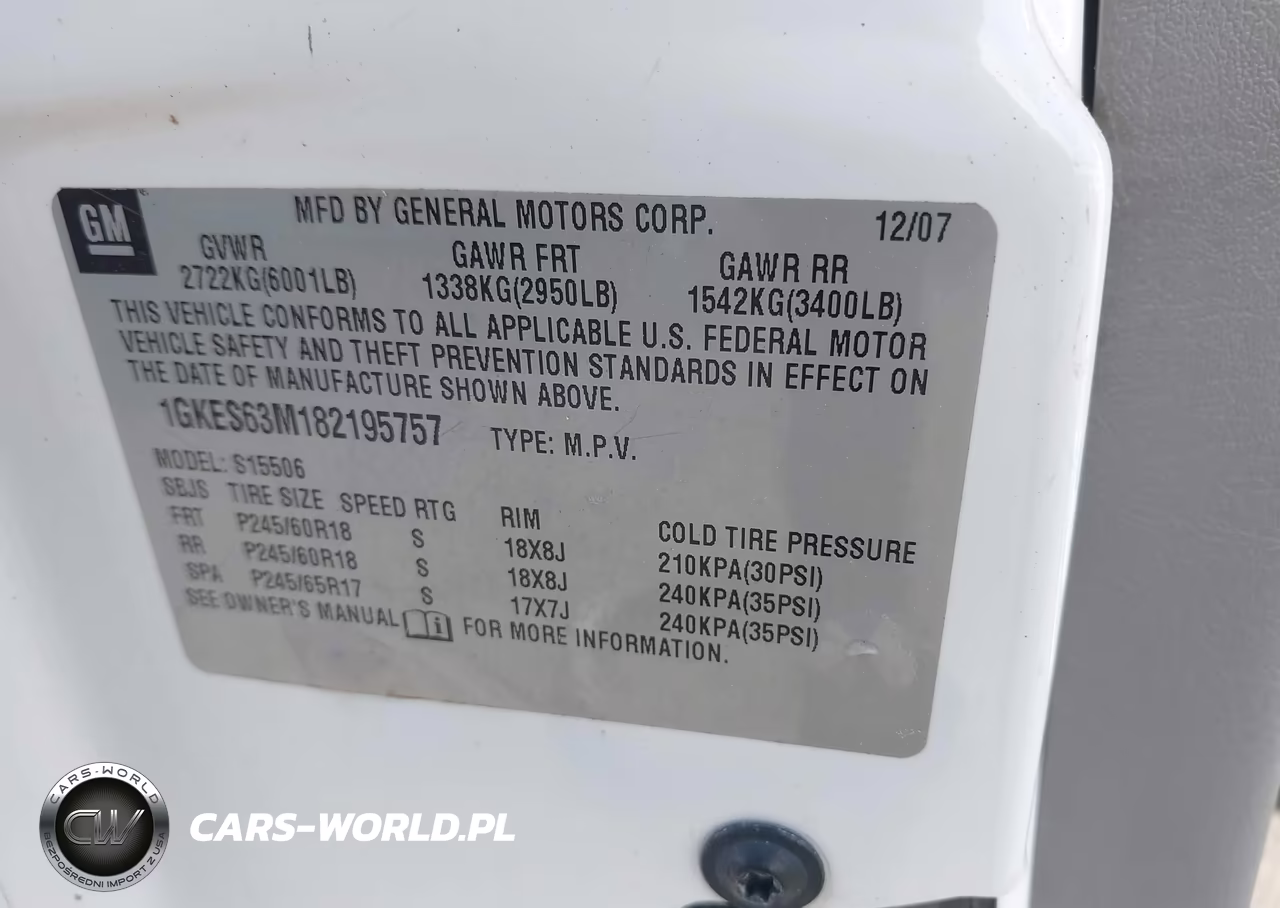 2008 GMC Envoy Denali VIN:1GKES63M182195757 - 9