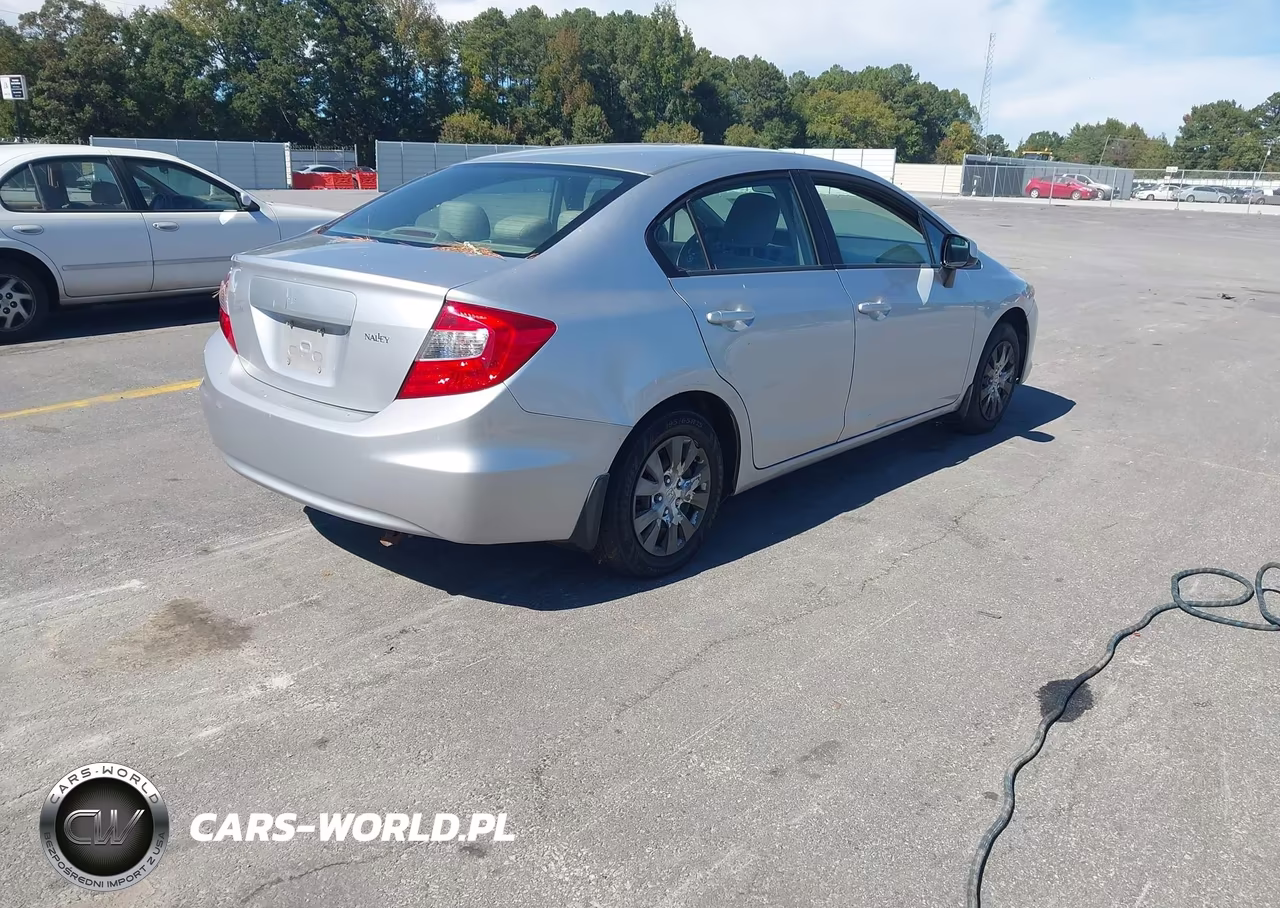 2012 Honda Civic Lx VIN:19XFB2F56CE325623 - 4