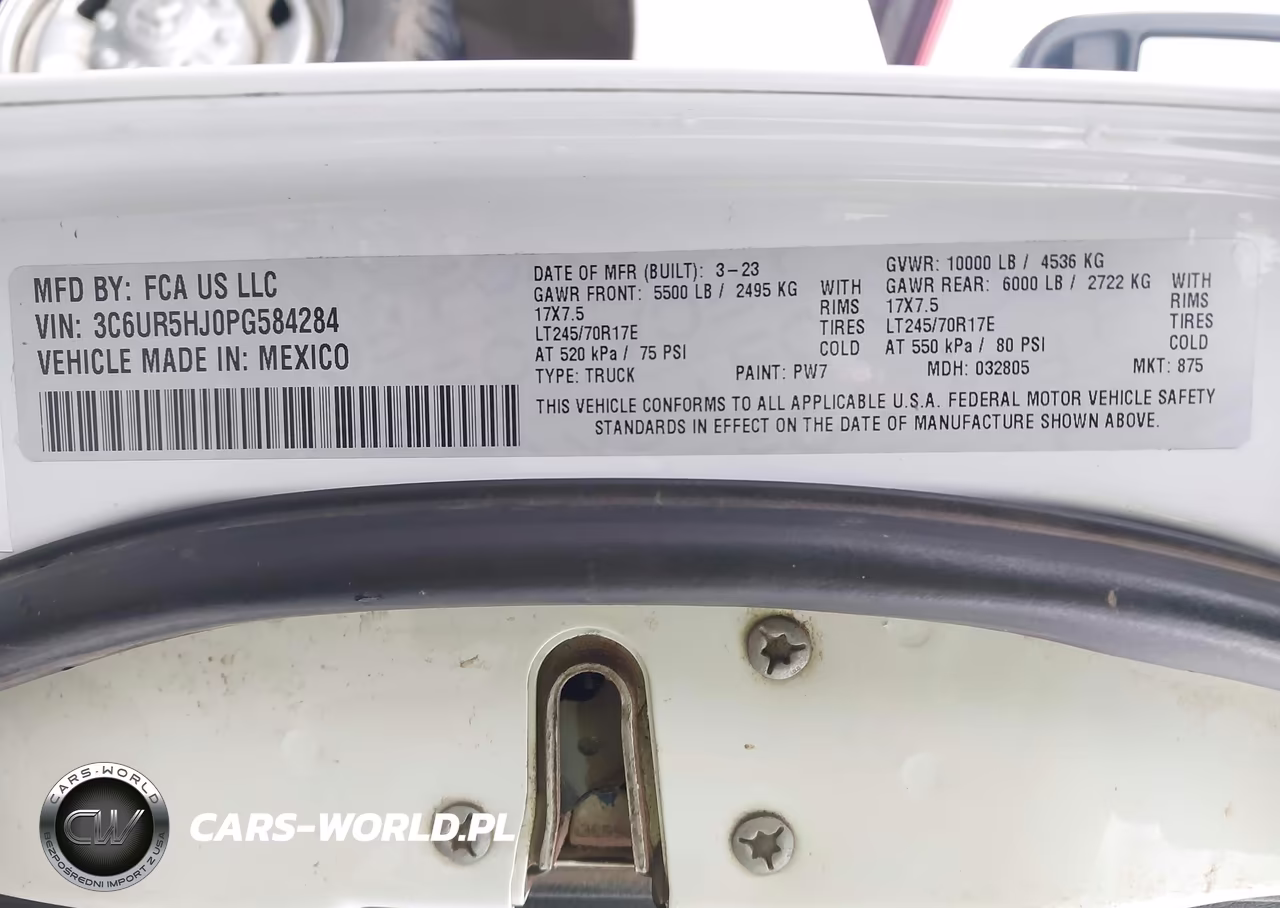 2023 Ram 2500 Tradesman 4X4 8' Box VIN:3C6UR5HJ0PG584284 - 9